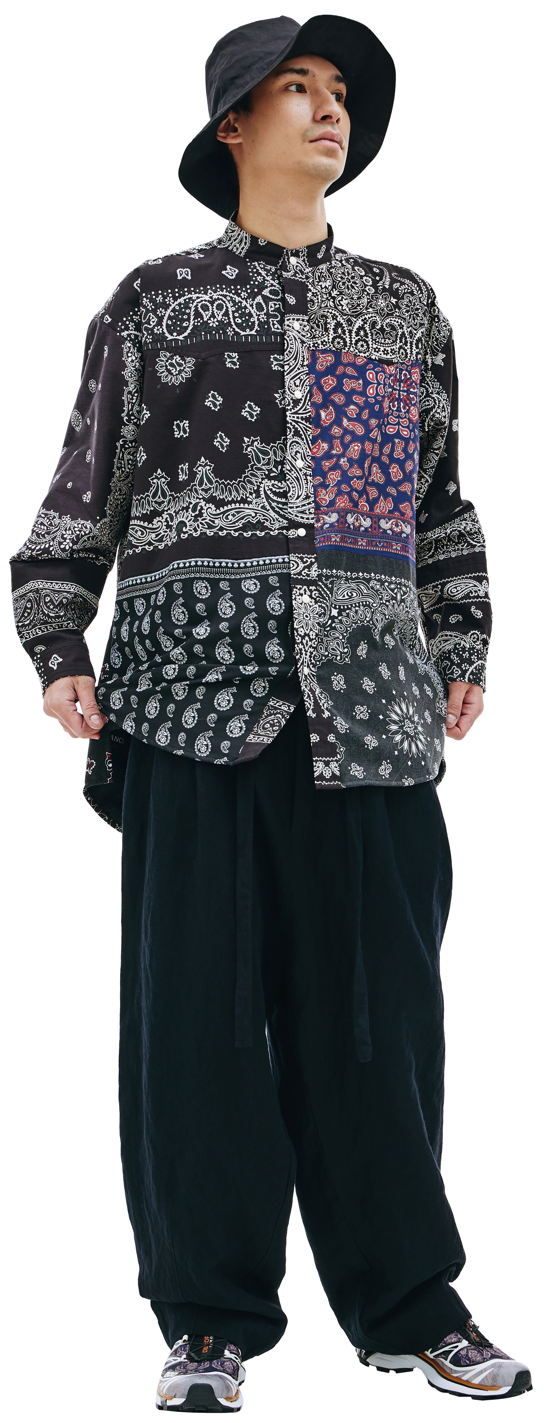 Children of the discordance Patchwork bandana shirt