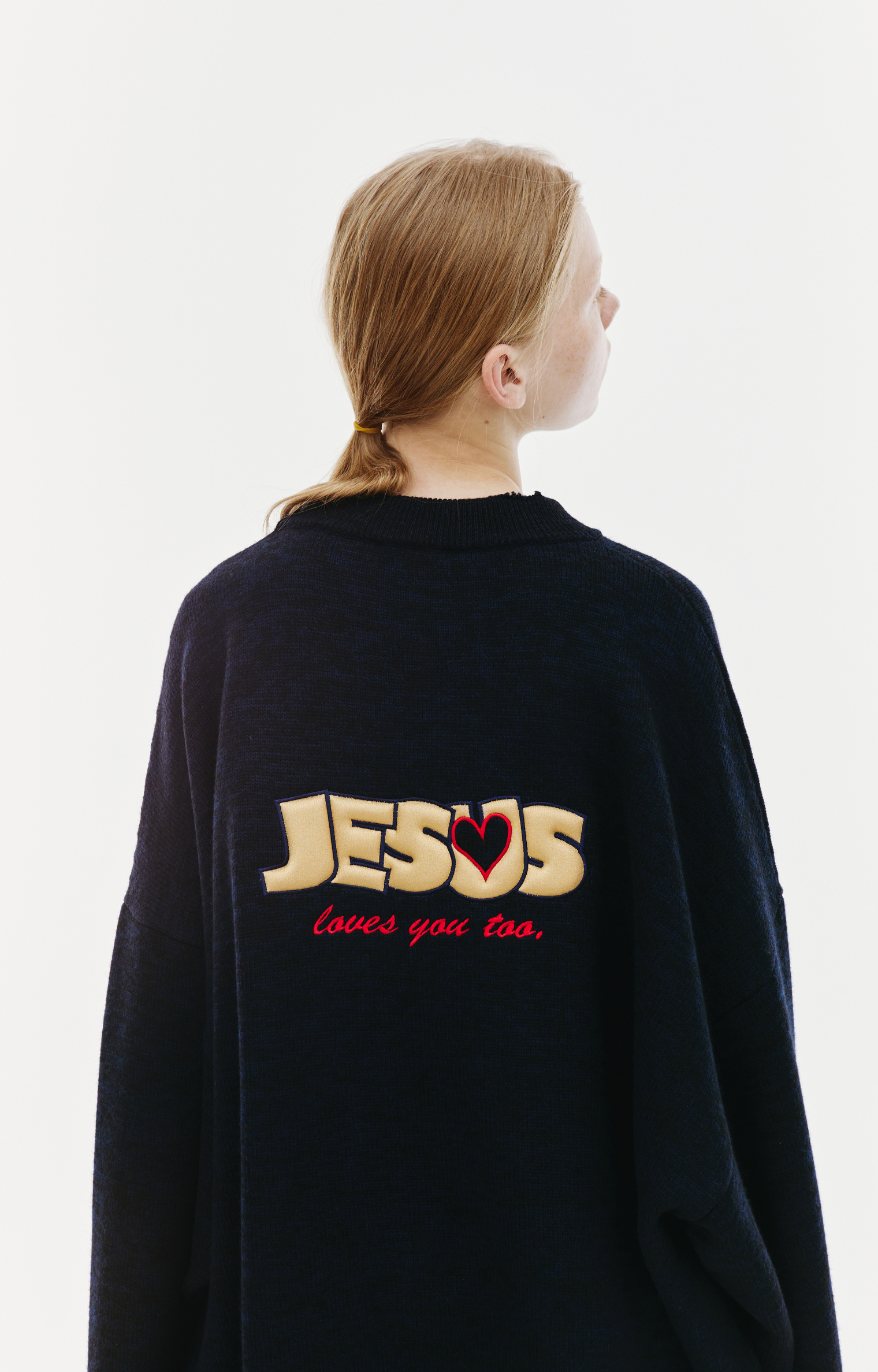 VETEMENTS \'Jesus Loves Me\' wool sweater