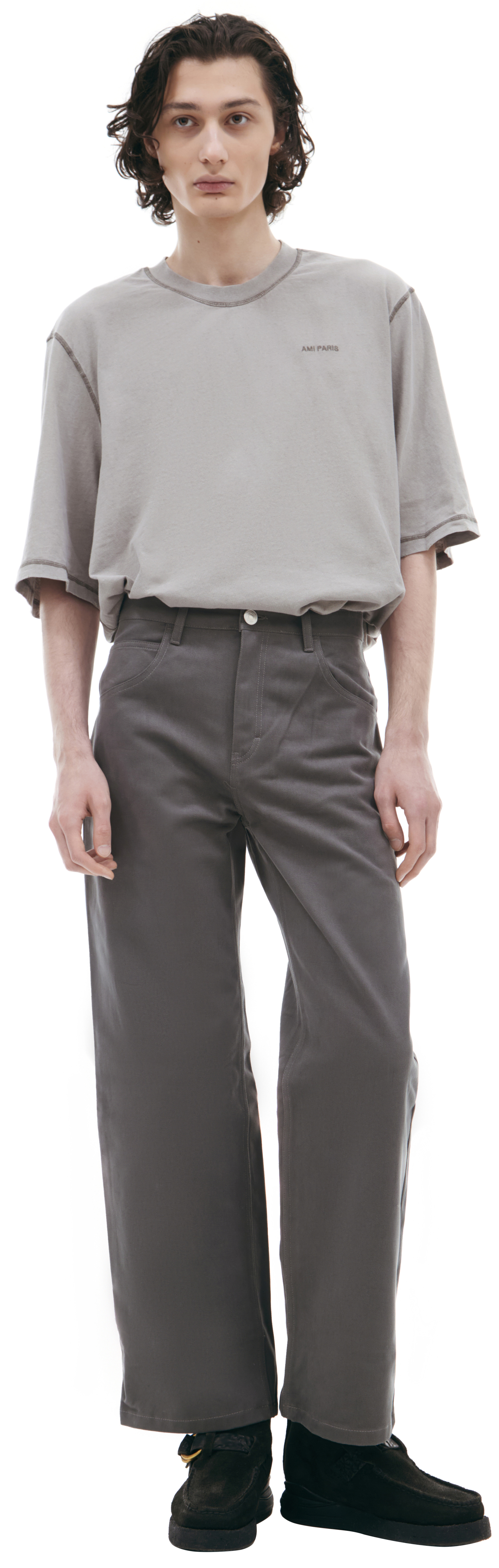 AMI PARIS Straight cotton jeans