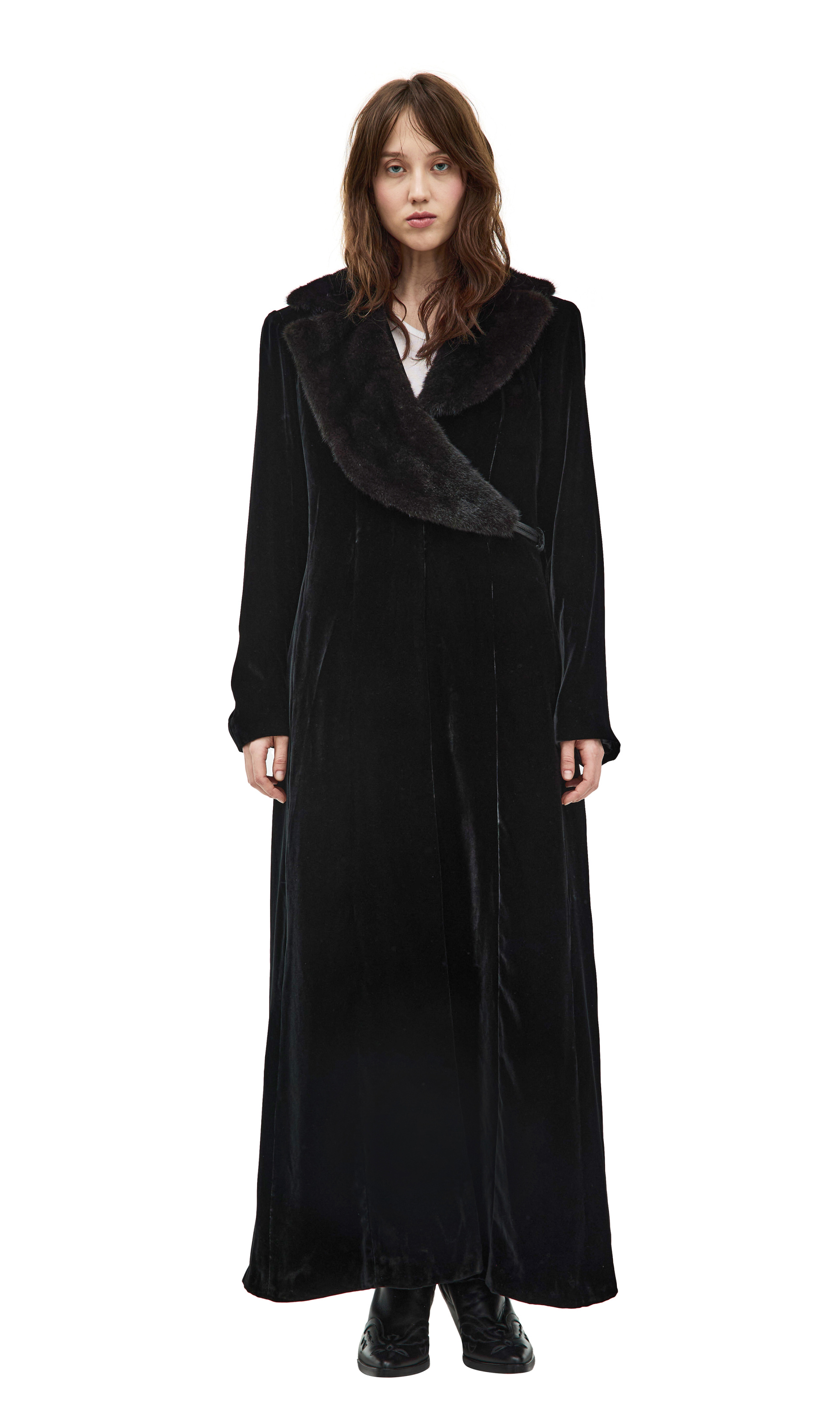 Enfants Riches Déprimés Coat with mink collar