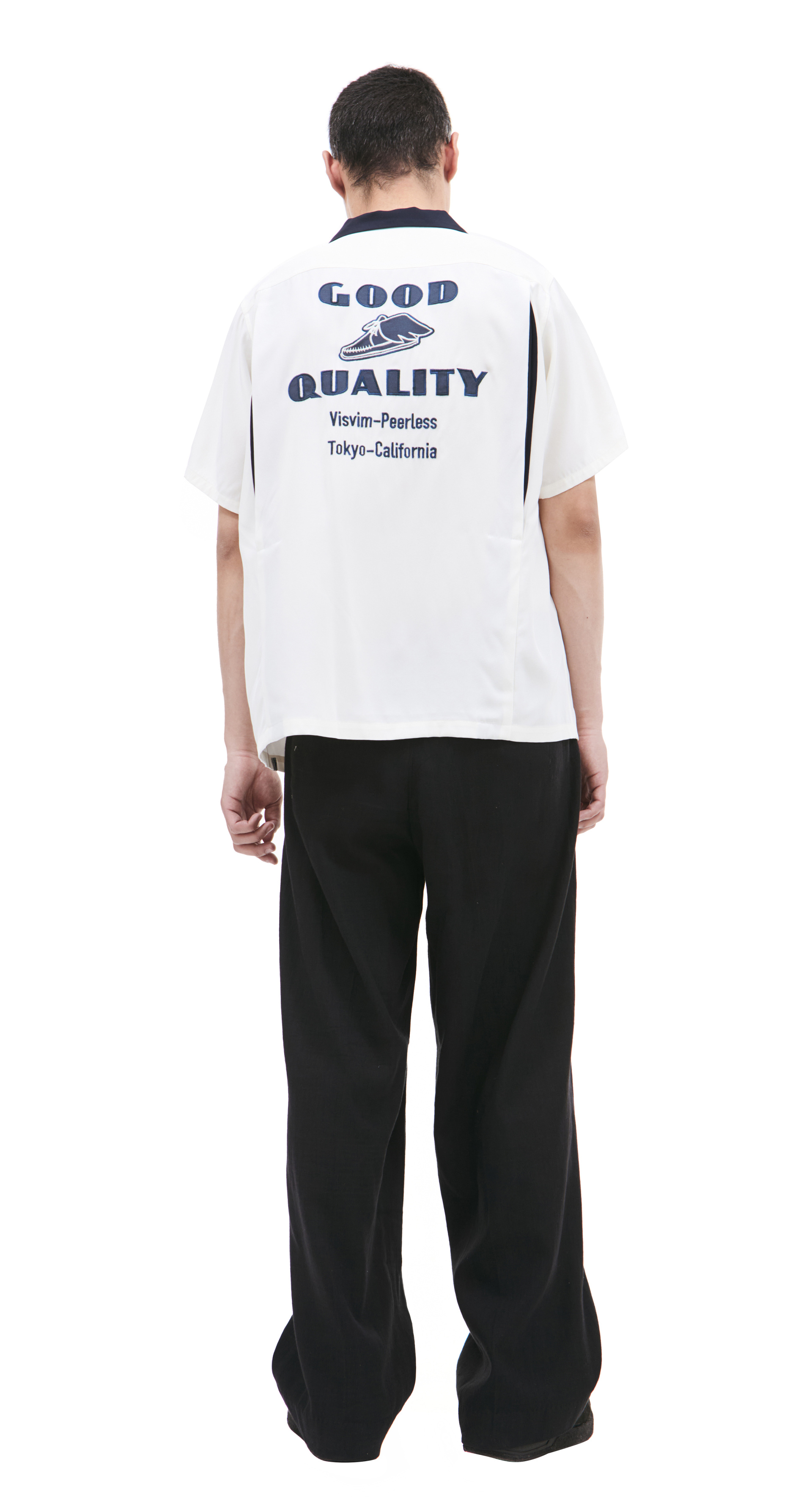 visvim Embroidered silk shirt