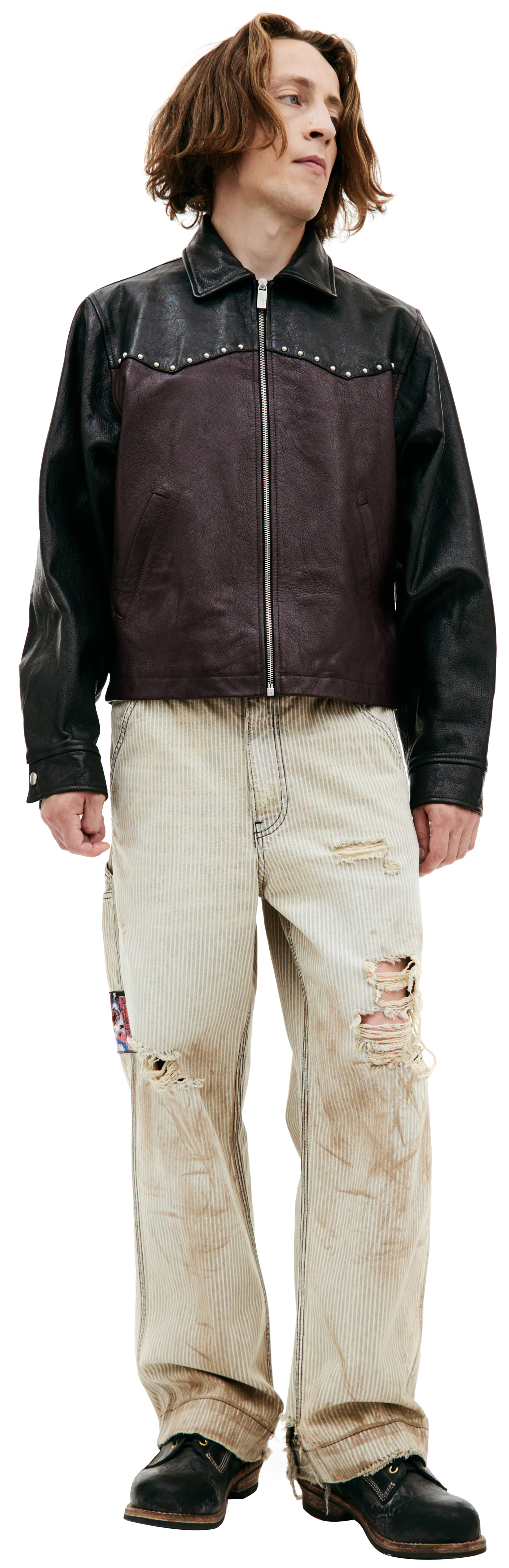 Enfants Riches Déprimés Leather western jacket