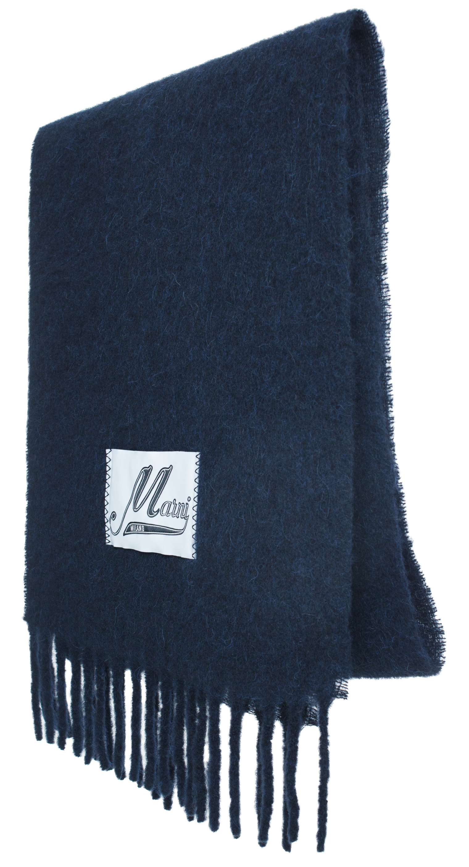 Marni Brushed alpaca logo scarf
