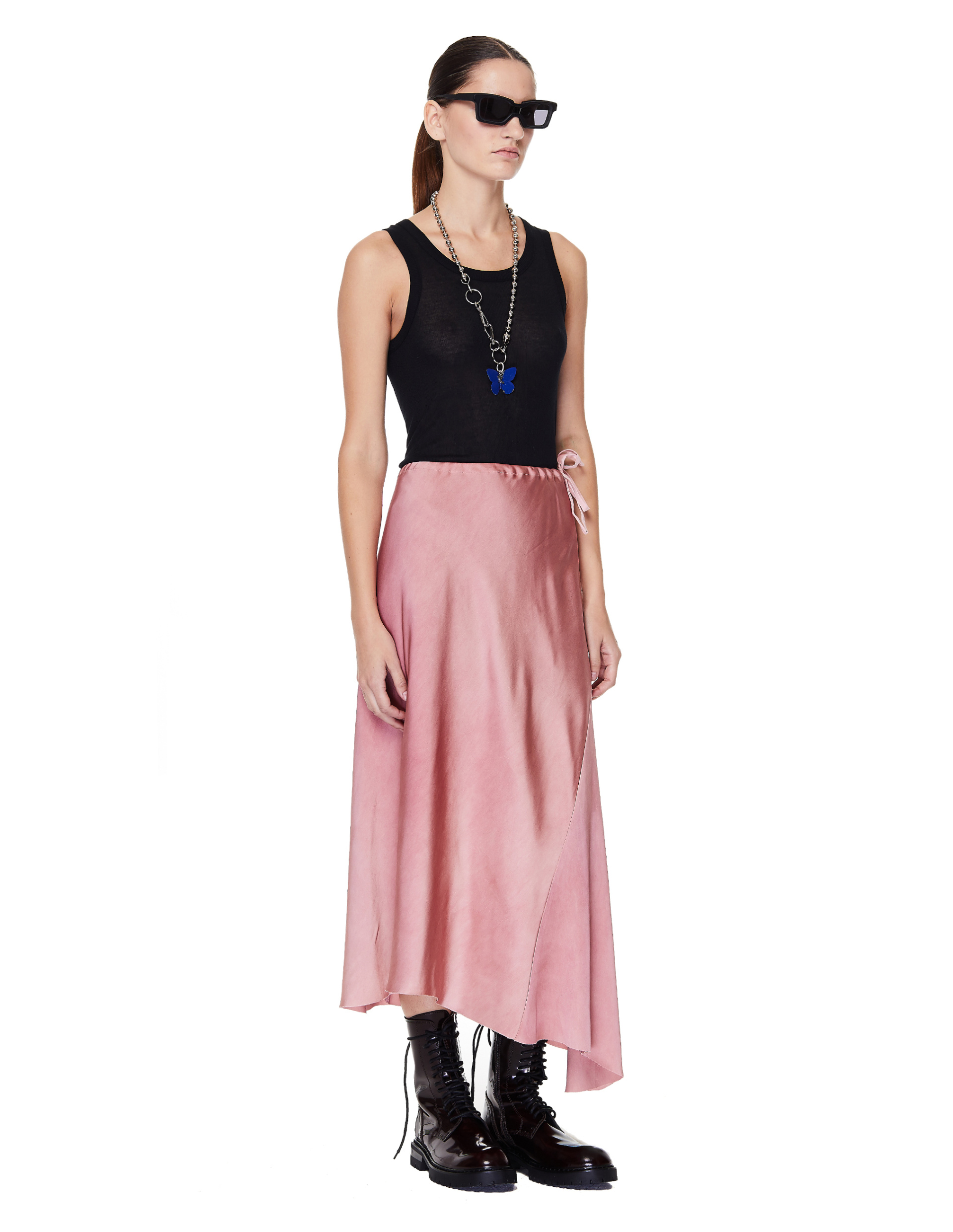 Ann Demeulemeester Black Viscose & Cashmere Tank Top