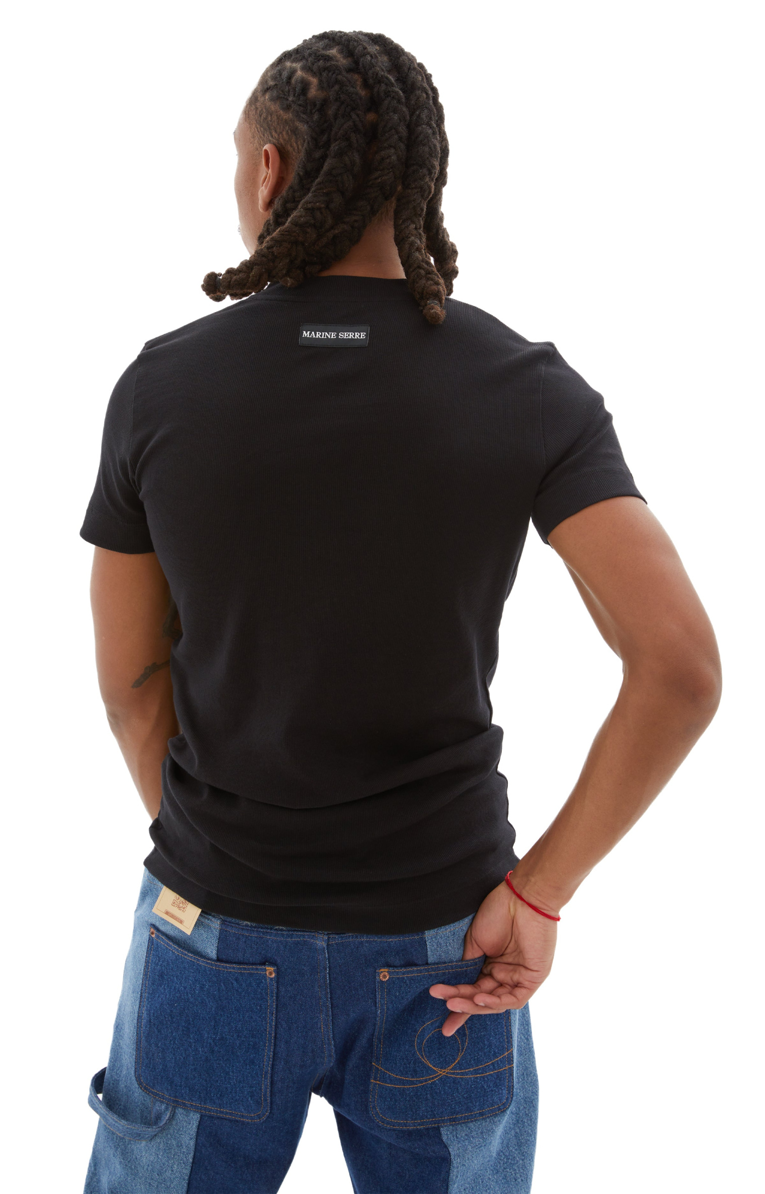 MARINE SERRE Organic Cotton Henley Shirt