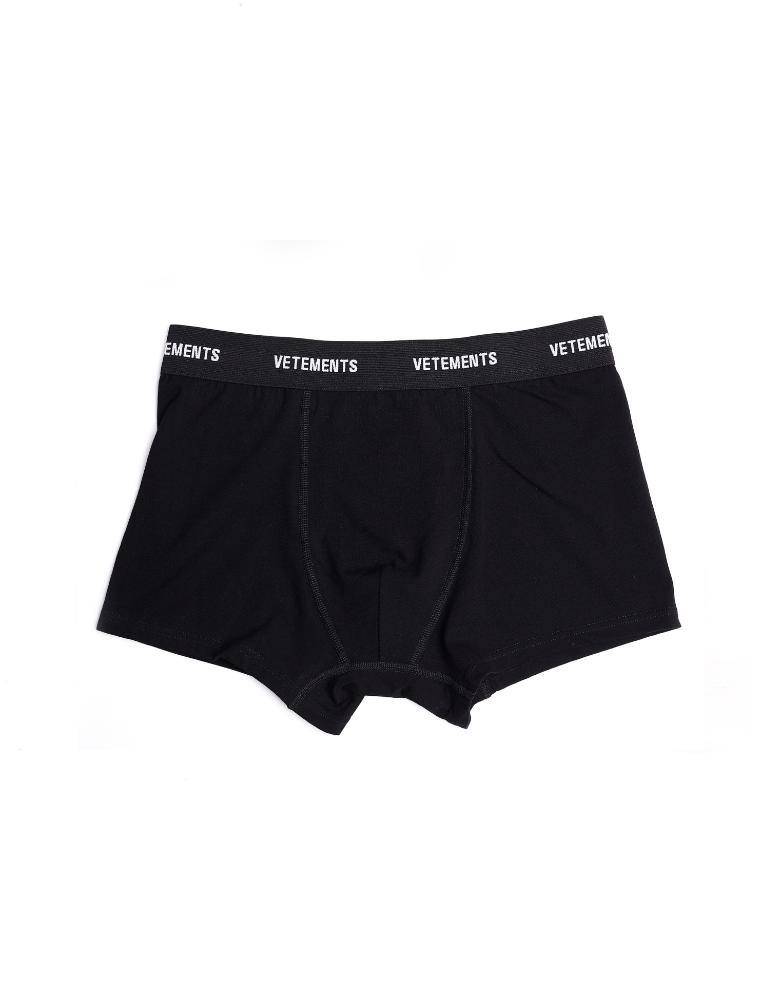VETEMENTS Черные хлопковые трусы-боксеры