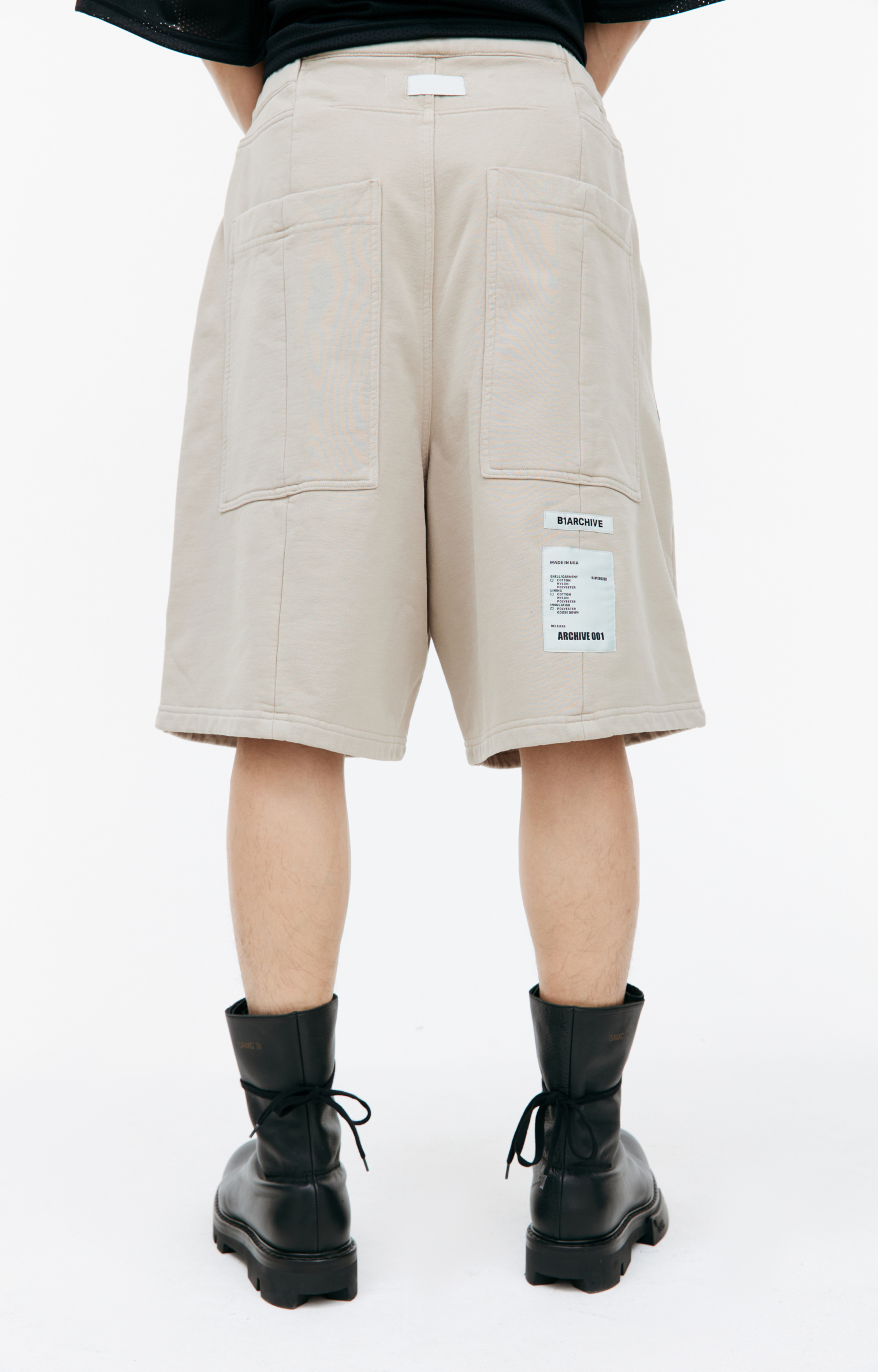 B1ARCHIVE Beige cotton shorts