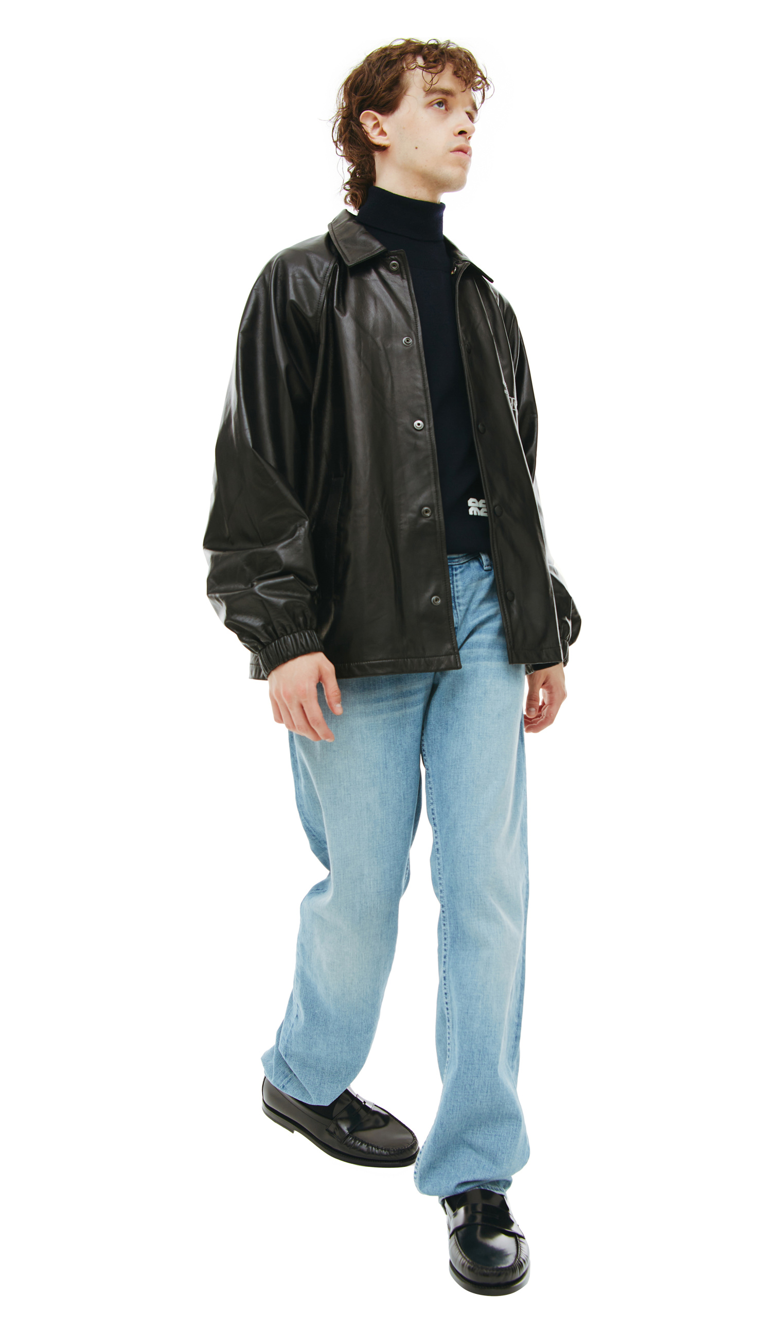 Enfants Riches Deprimes Embroidered leather jacket