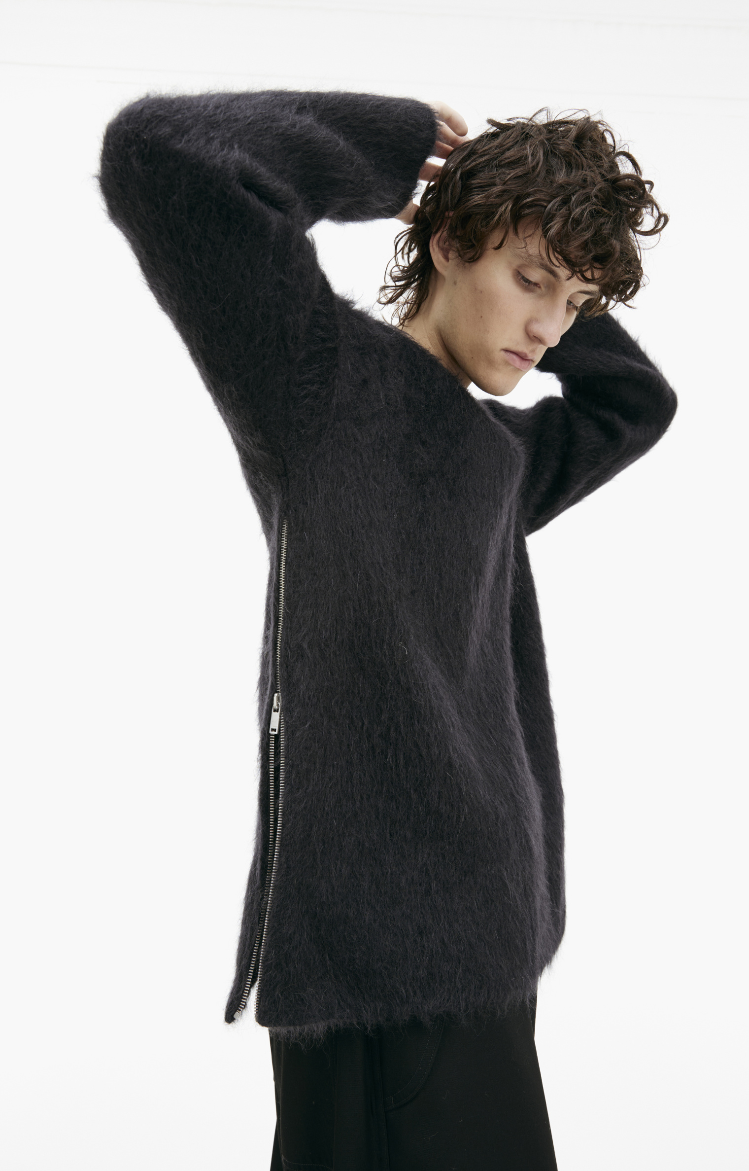 Jil Sander Oversize sweater with zipper