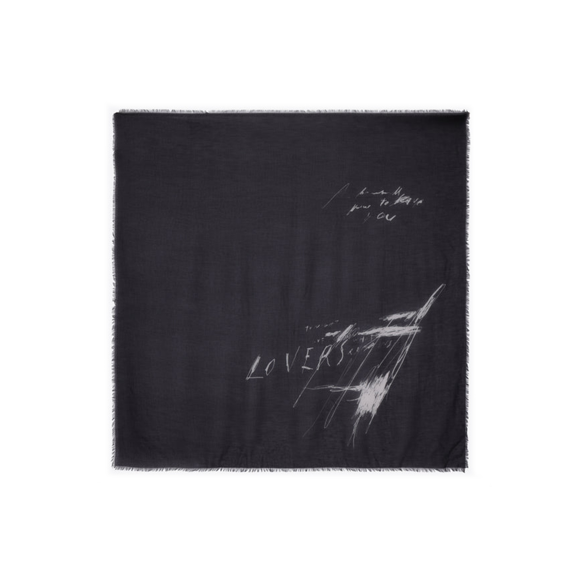 Ann Demeulemeester Scarf with an abstract print