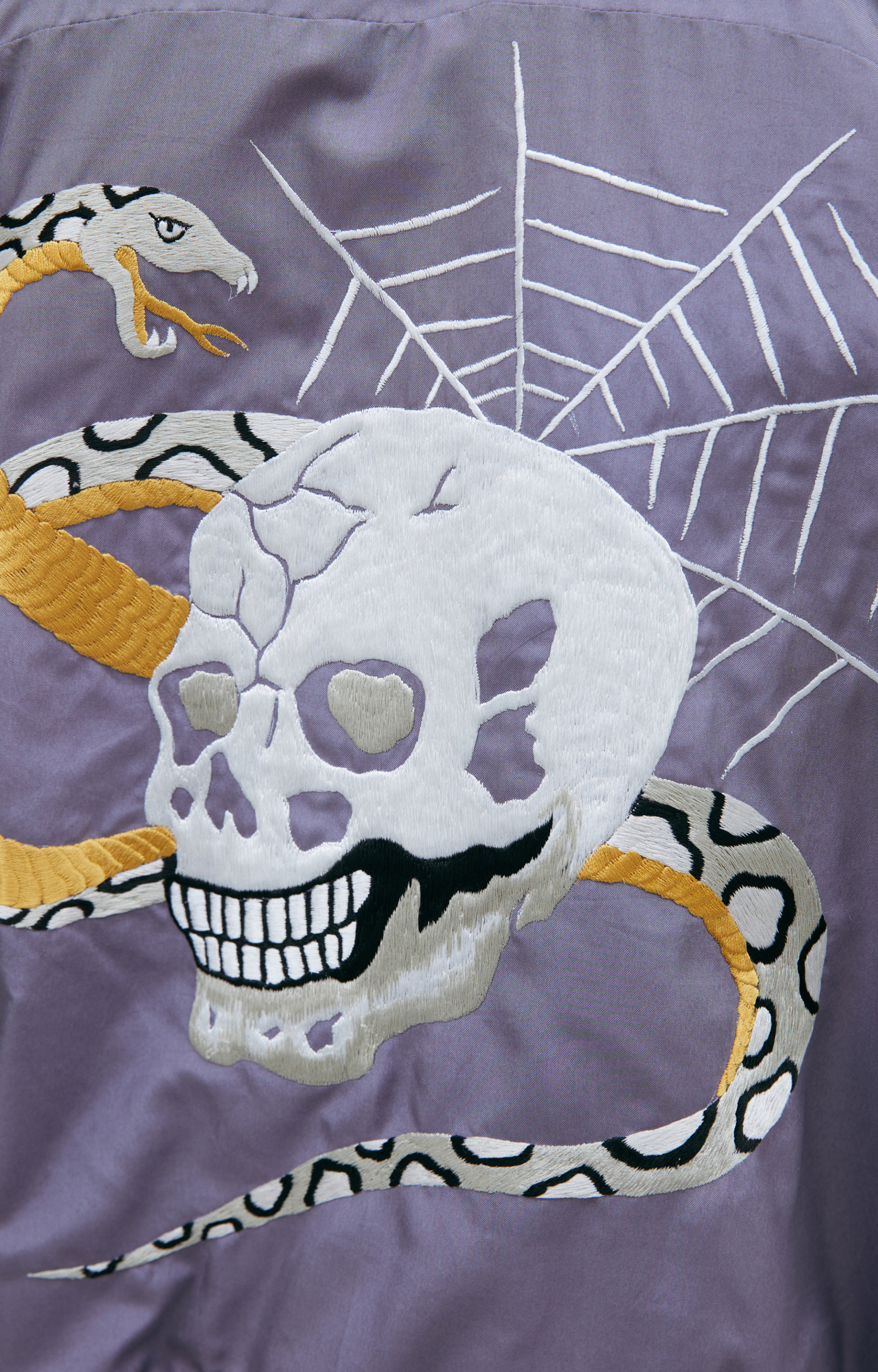 Mastercraft Union Bomber jacket with embroidered skulls