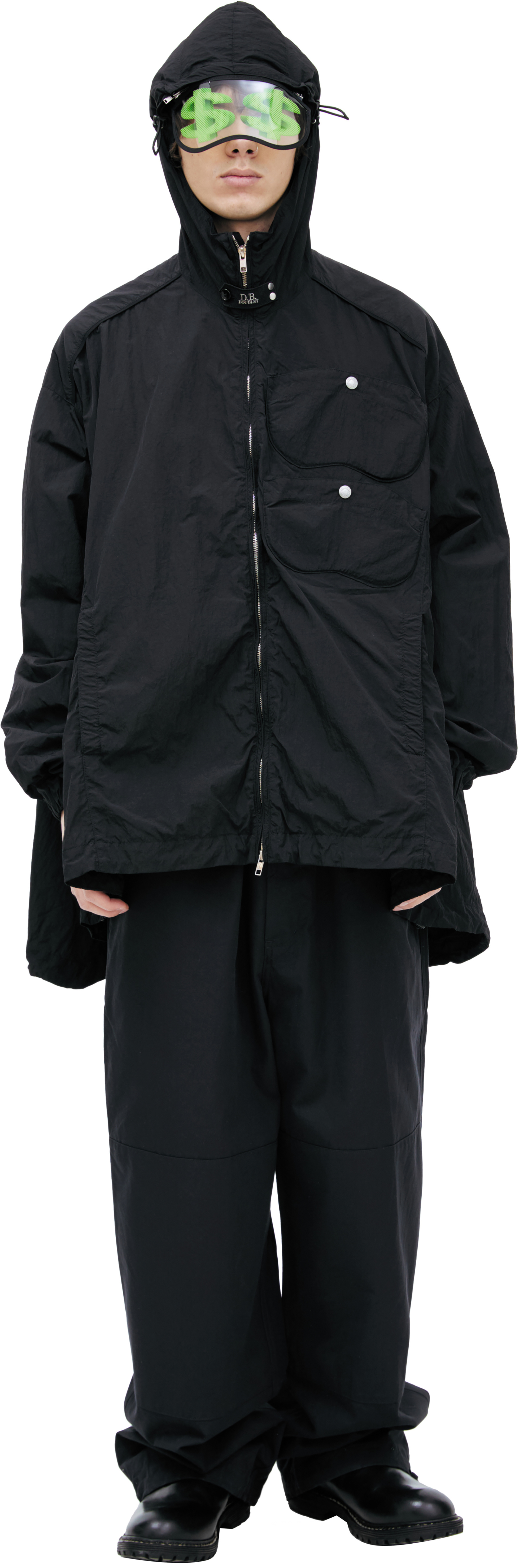 Doublet Black jacket with glasses