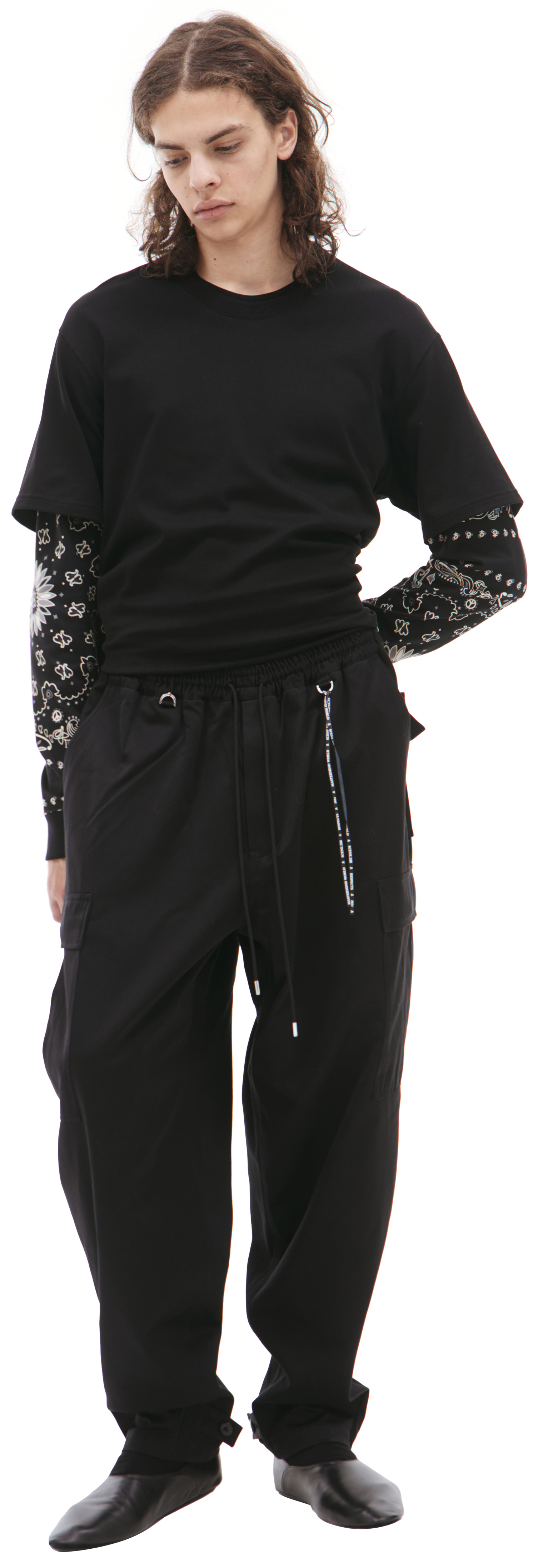 Mastermind WORLD Black cargo trousers