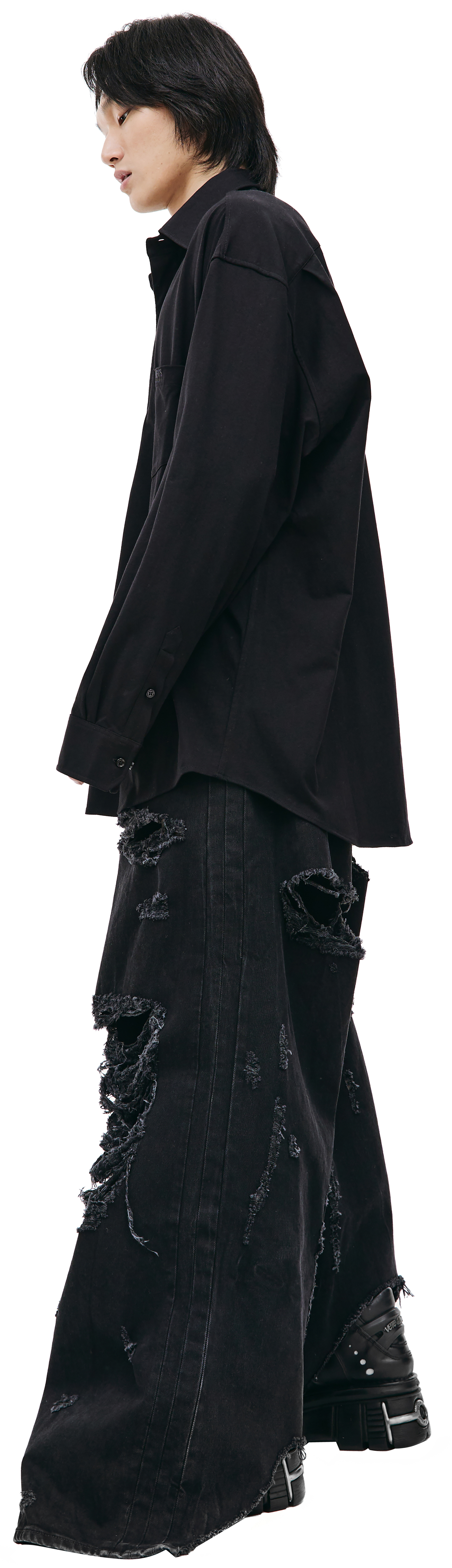 VETEMENTS Black oversized shirt
