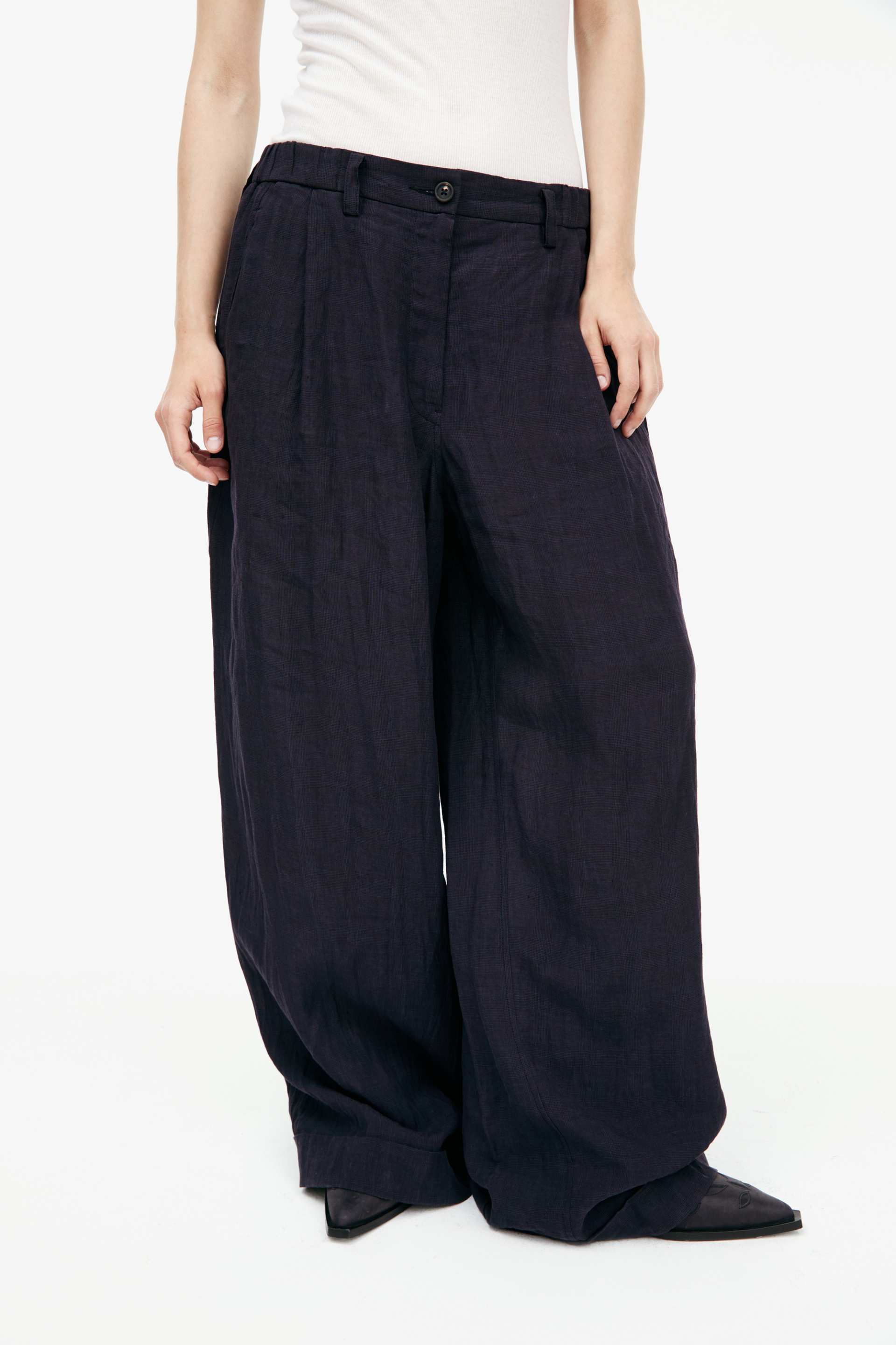 Ziggy Chen Wide linen trousers