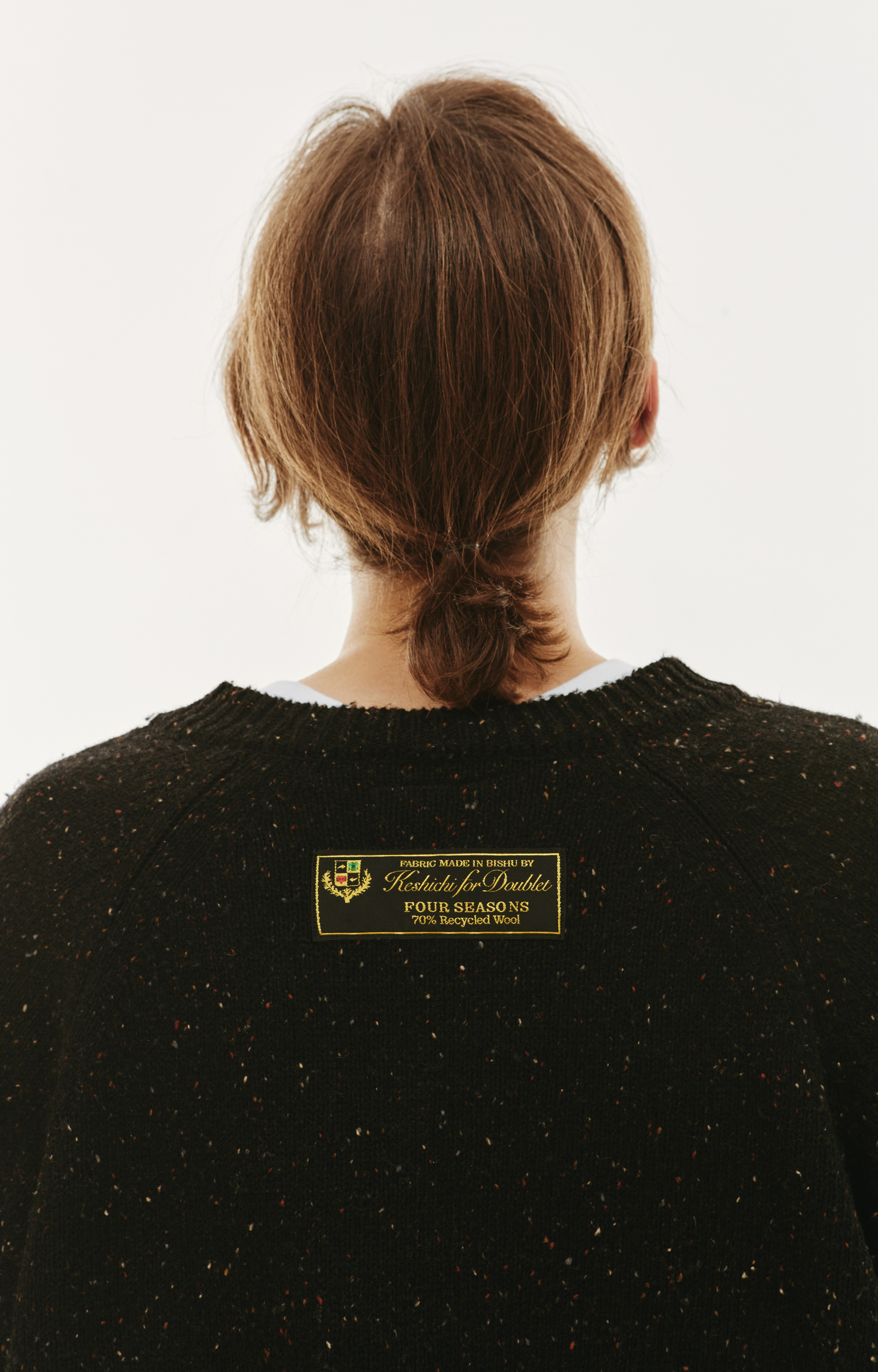 Doublet V-neck knitted sweater