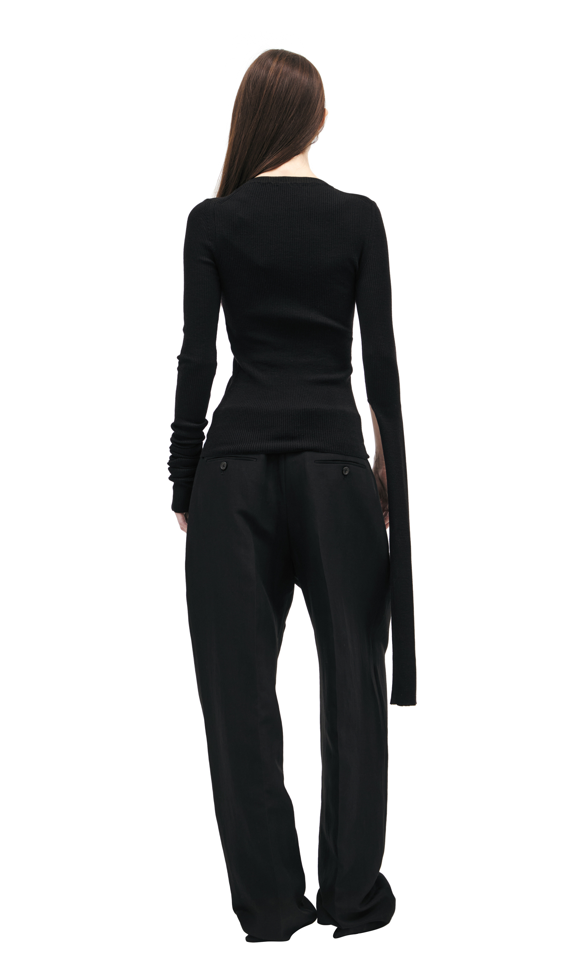 Ann Demeulemeester Wool sweater with cutouts