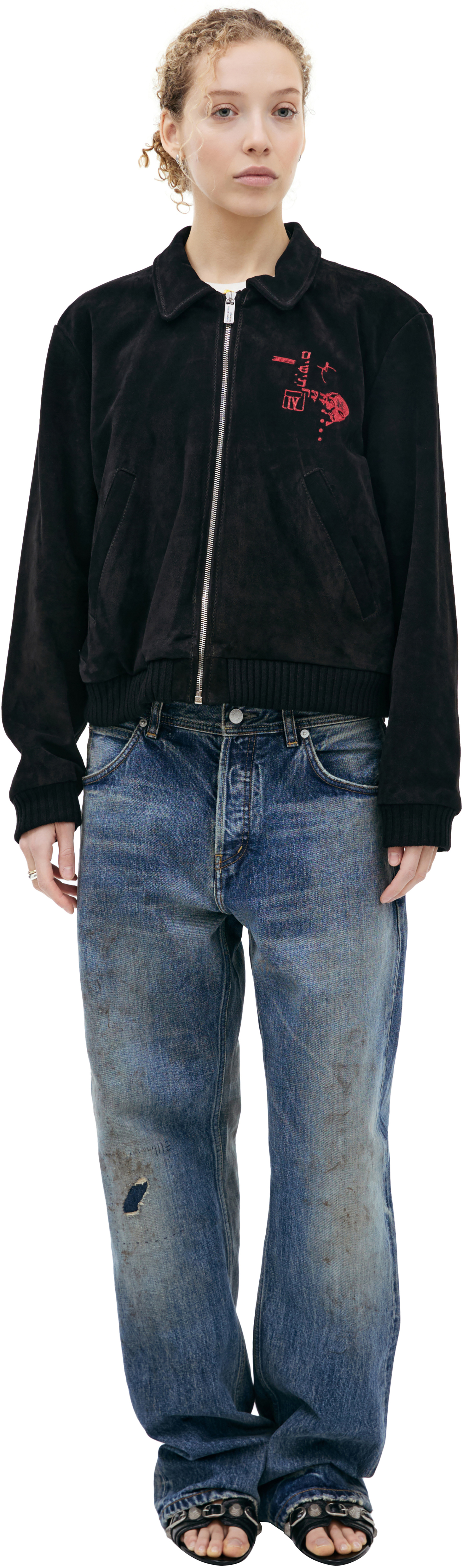 Enfants Riches Déprimés Suede Bomber Jacket