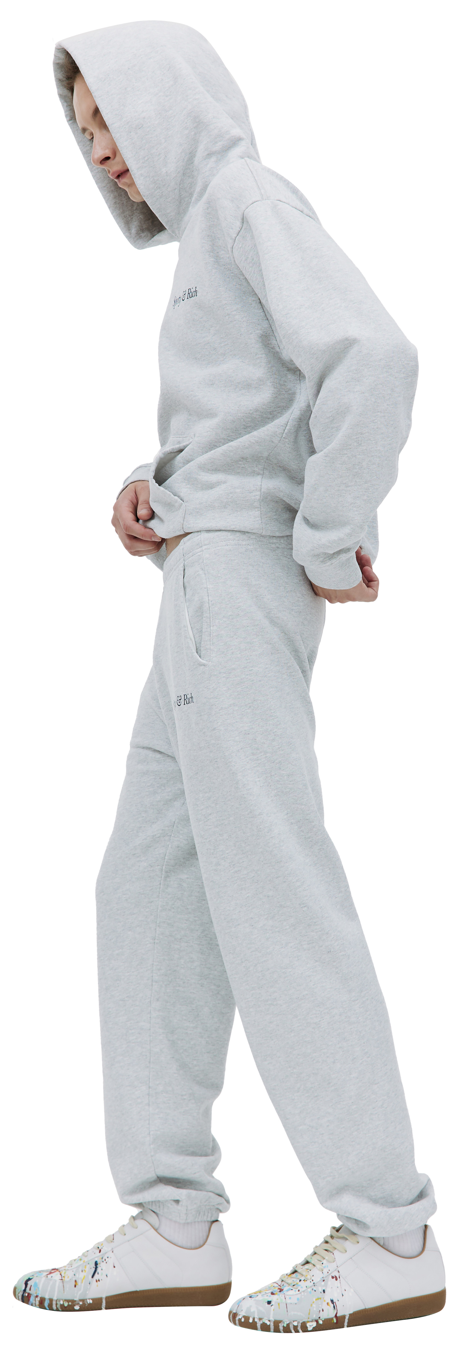 SPORTY & RICH Logo printed sweatpants