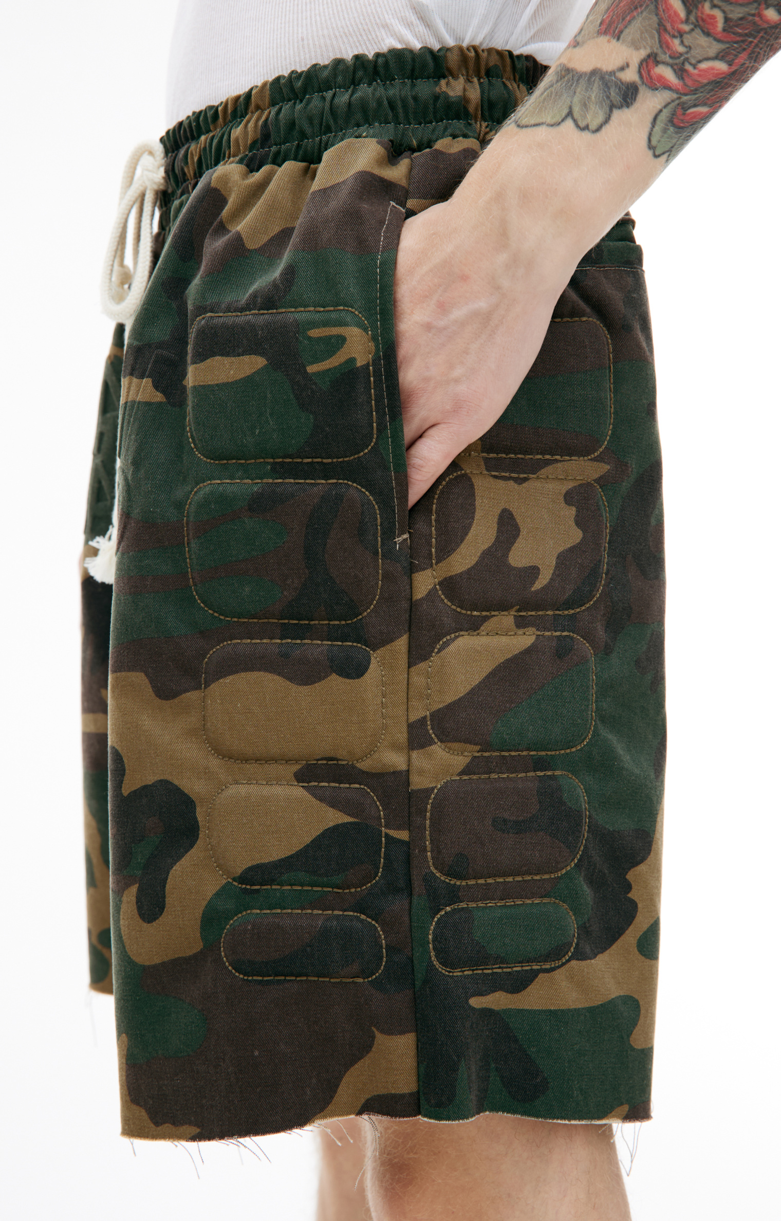 Satoshi Nakamoto Camo moto shorts