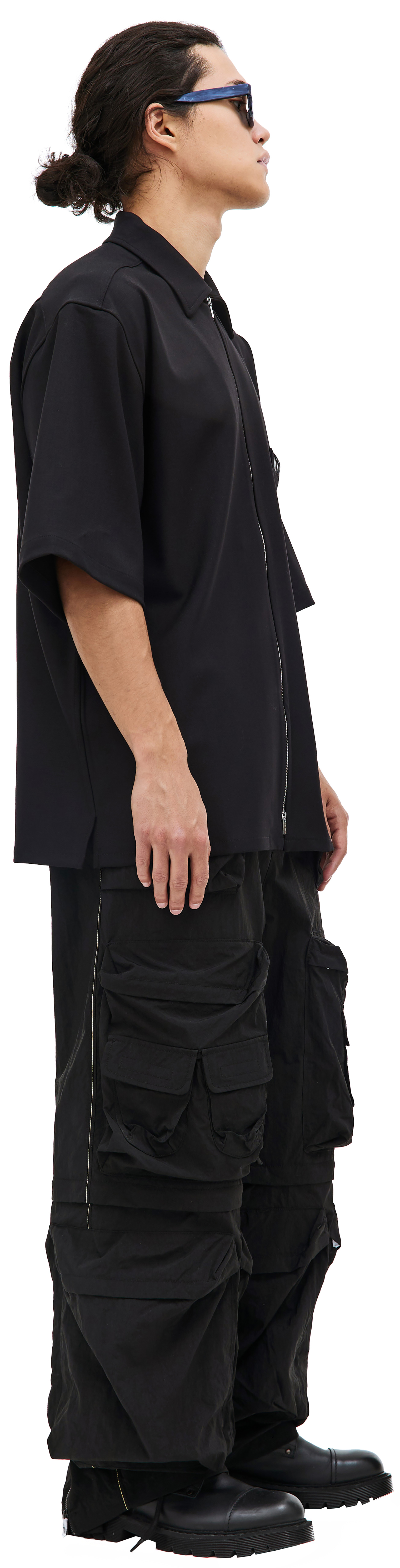 VTMNTS Zip-up short sleeve shirt