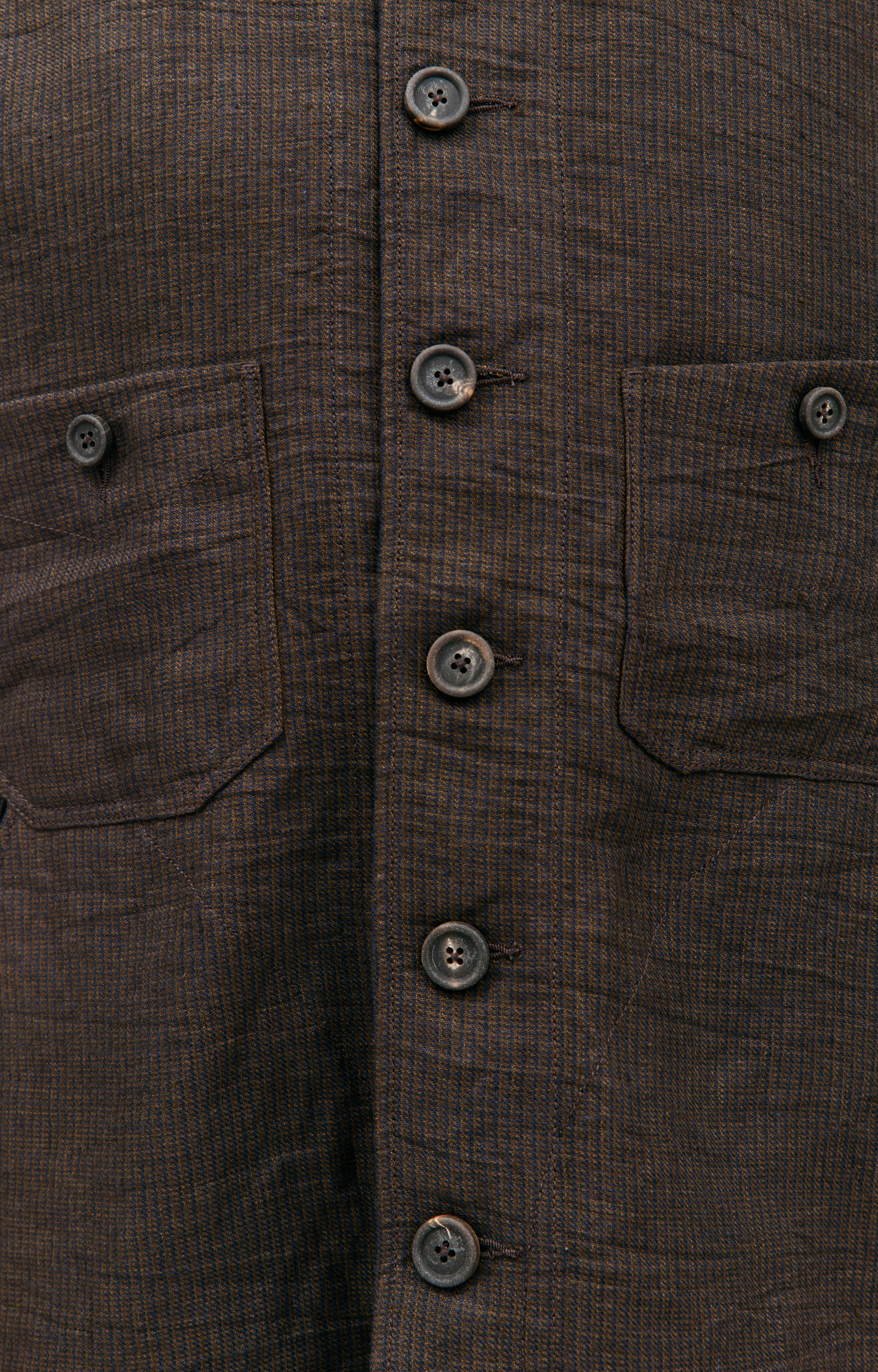 Ziggy Chen Linen shirt with pockets