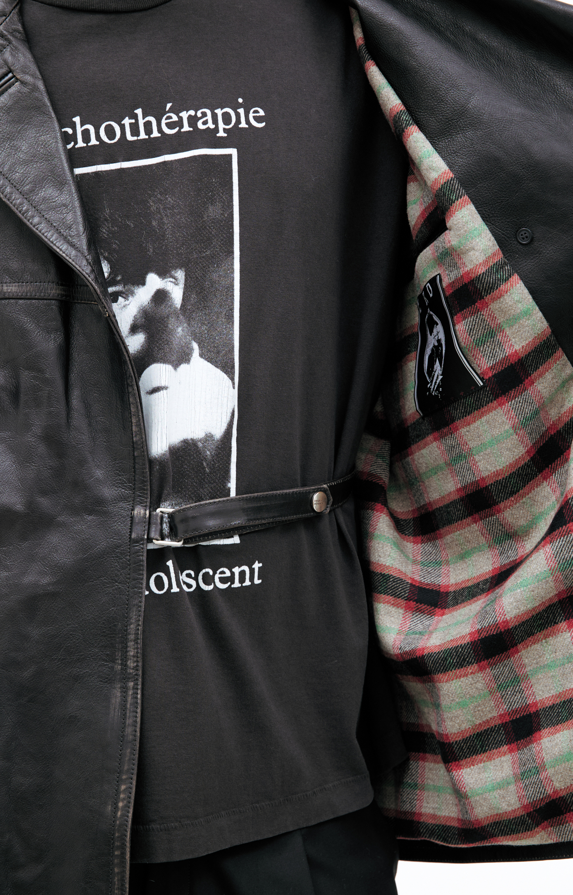 Enfants Riches Déprimés Double-breasted leather jacket