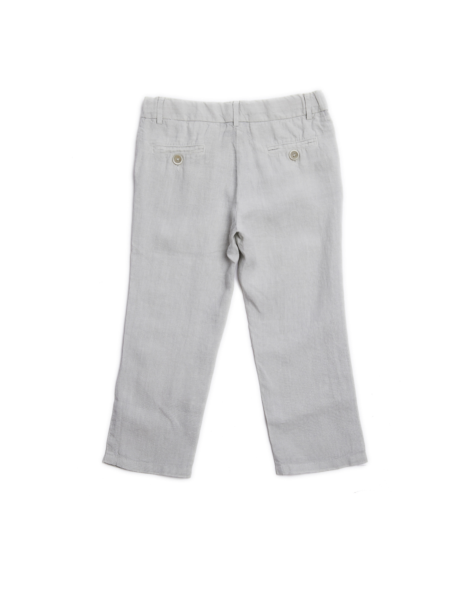 120% Lino Kids Grey Linen Trousers