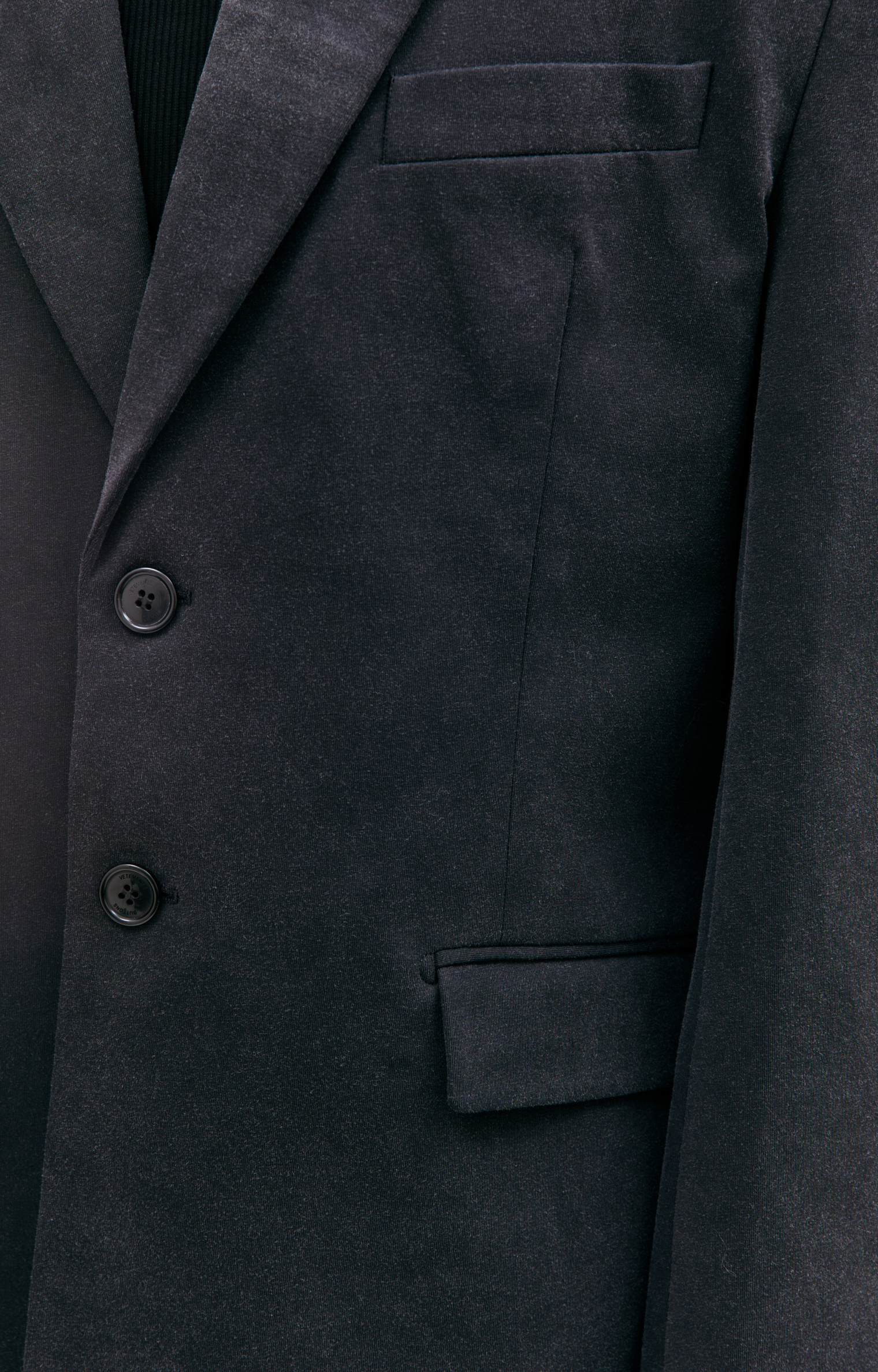 VETEMENTS Black oversized blazer