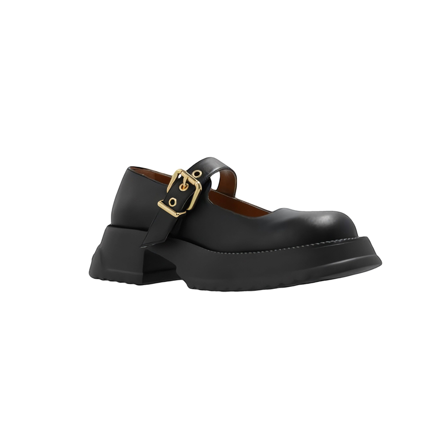 Marni Leather Mary Jane With Platform Sole