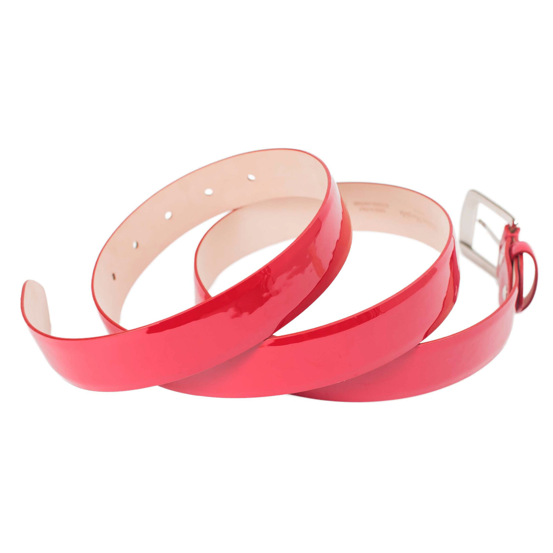 Maison Margiela Red Leather Belt