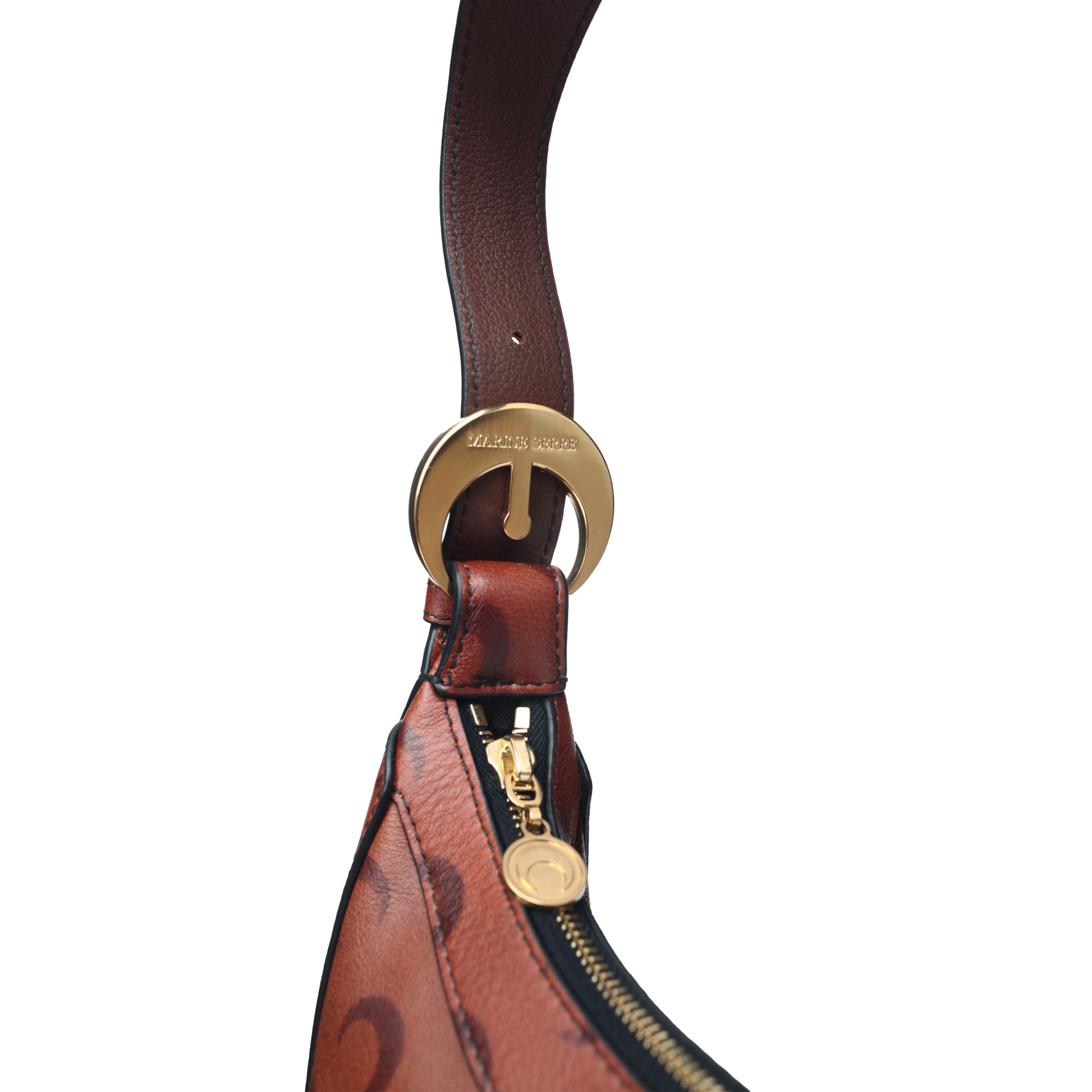 MARINE SERRE Eclips leather bag