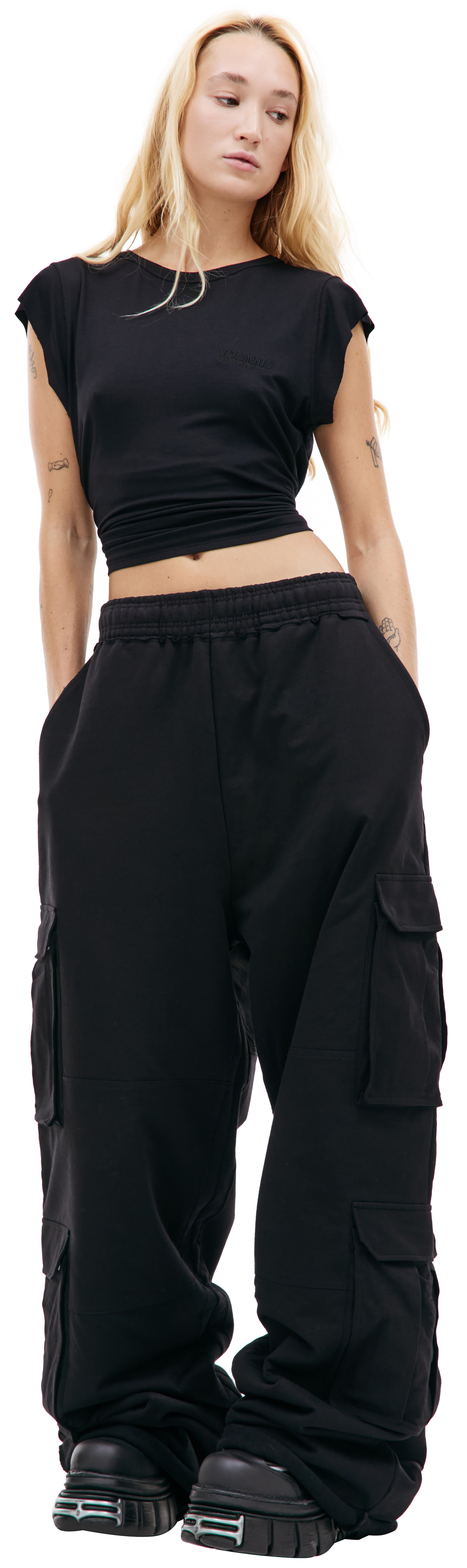 VETEMENTS Blackout wrap top