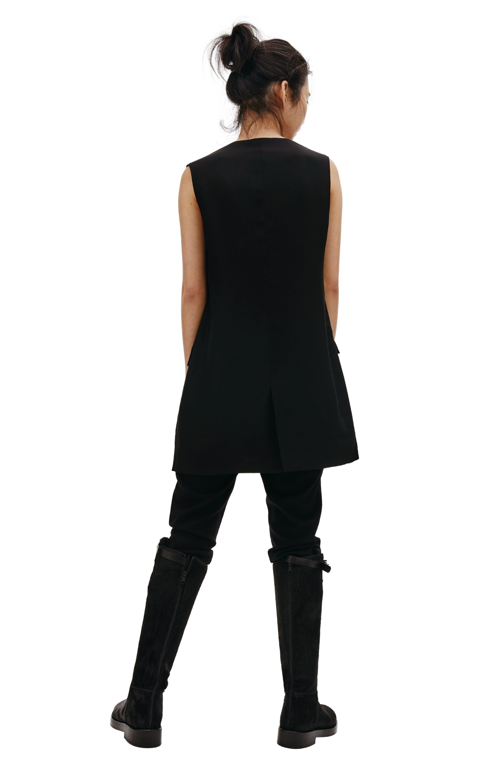 Ann Demeulemeester Black Viscose Top