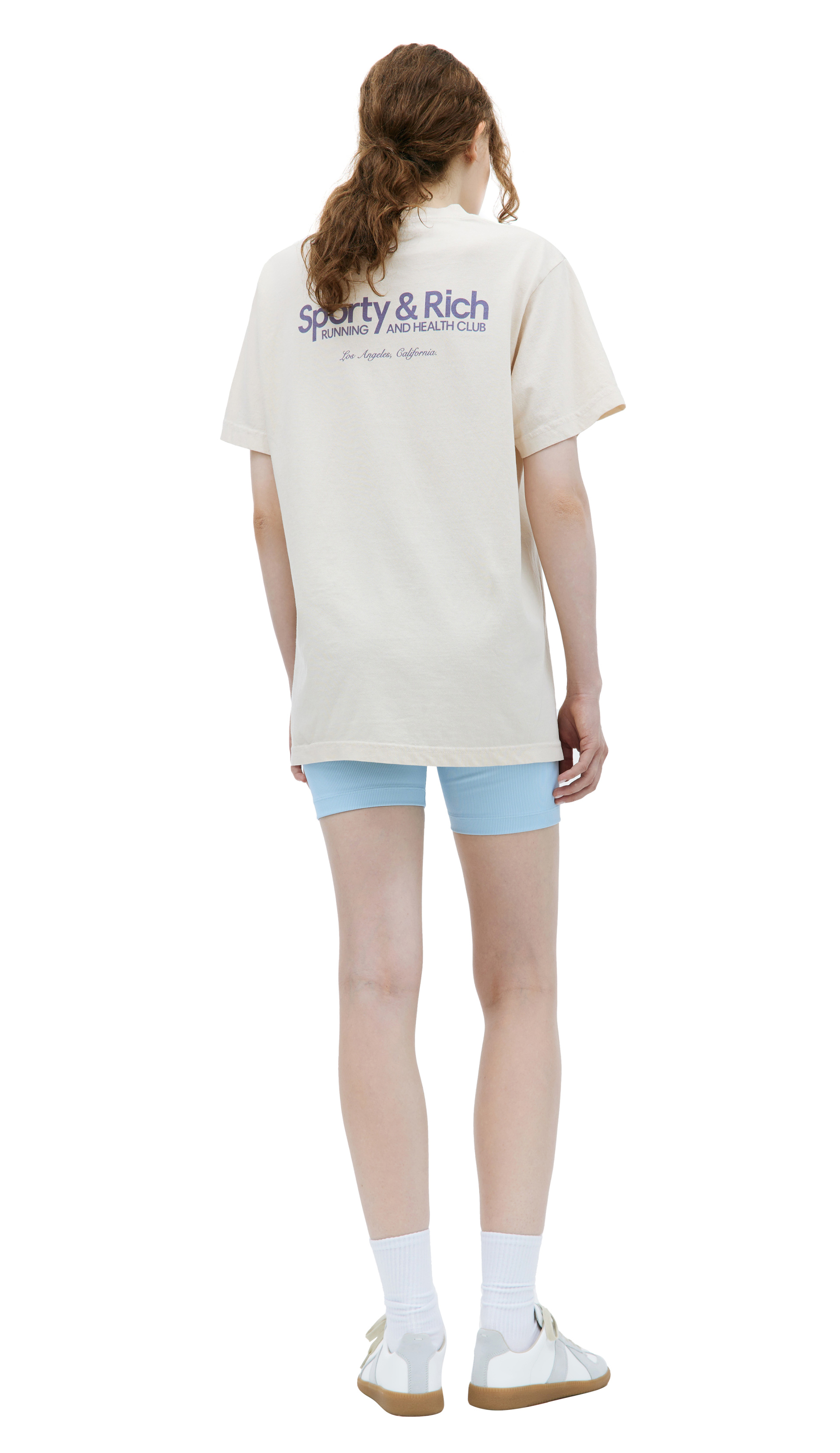 SPORTY & RICH Beige Club t-shirt