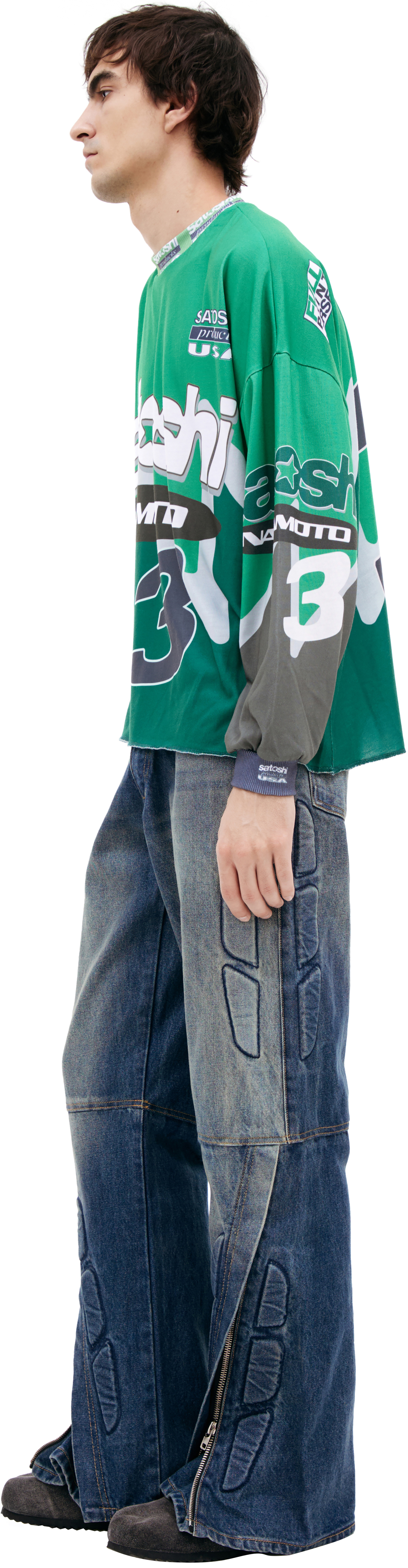 Satoshi Nakamoto Green logo longsleeve