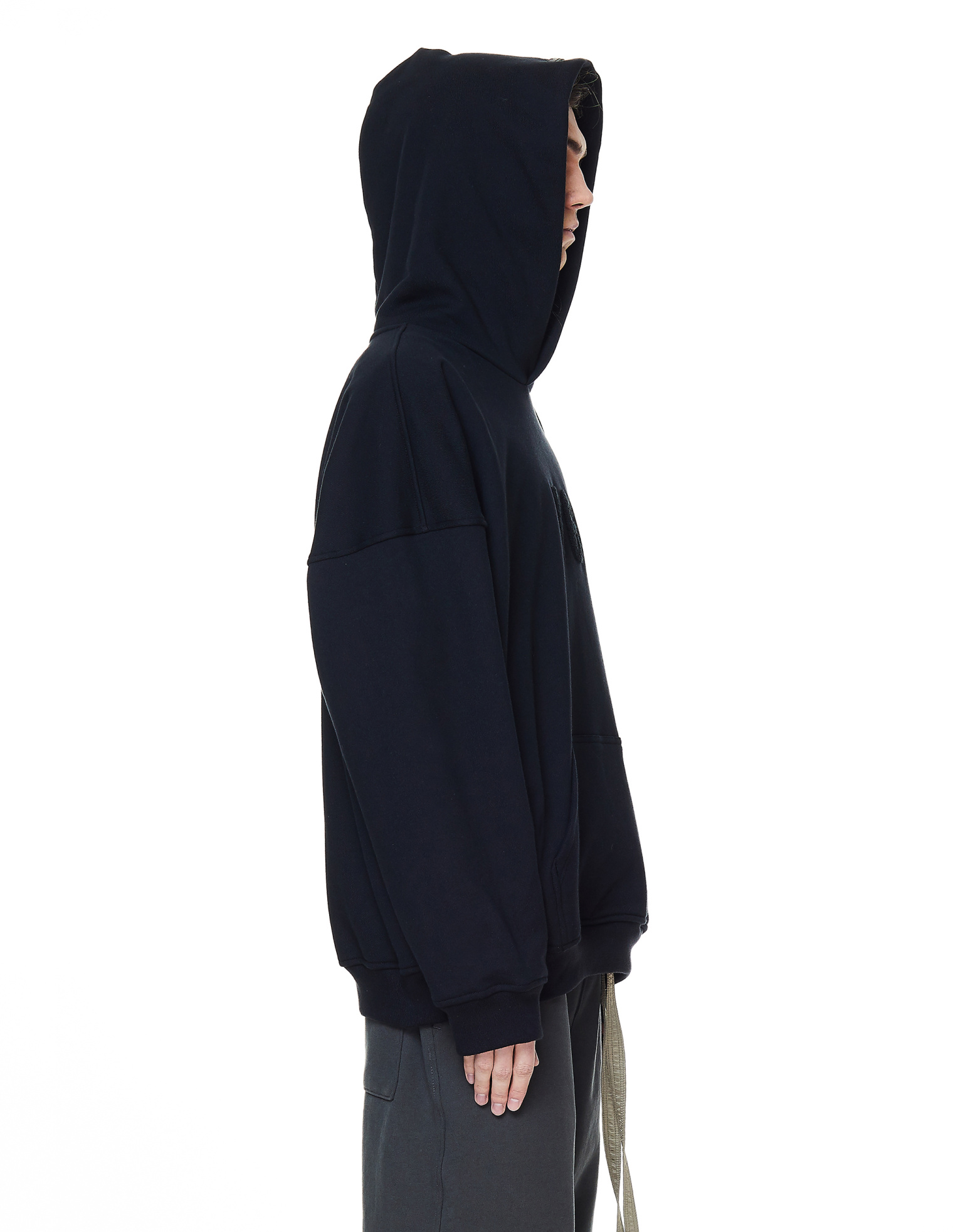 Fear of God Black Cotton FG Hoodie