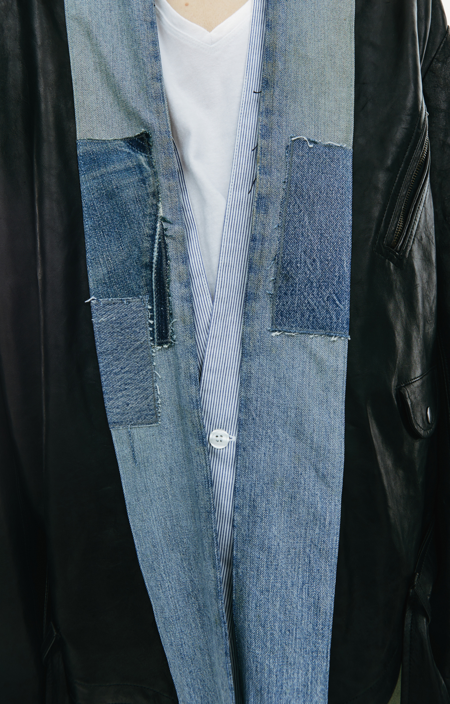 Greg Lauren Комбинированная куртка Brando