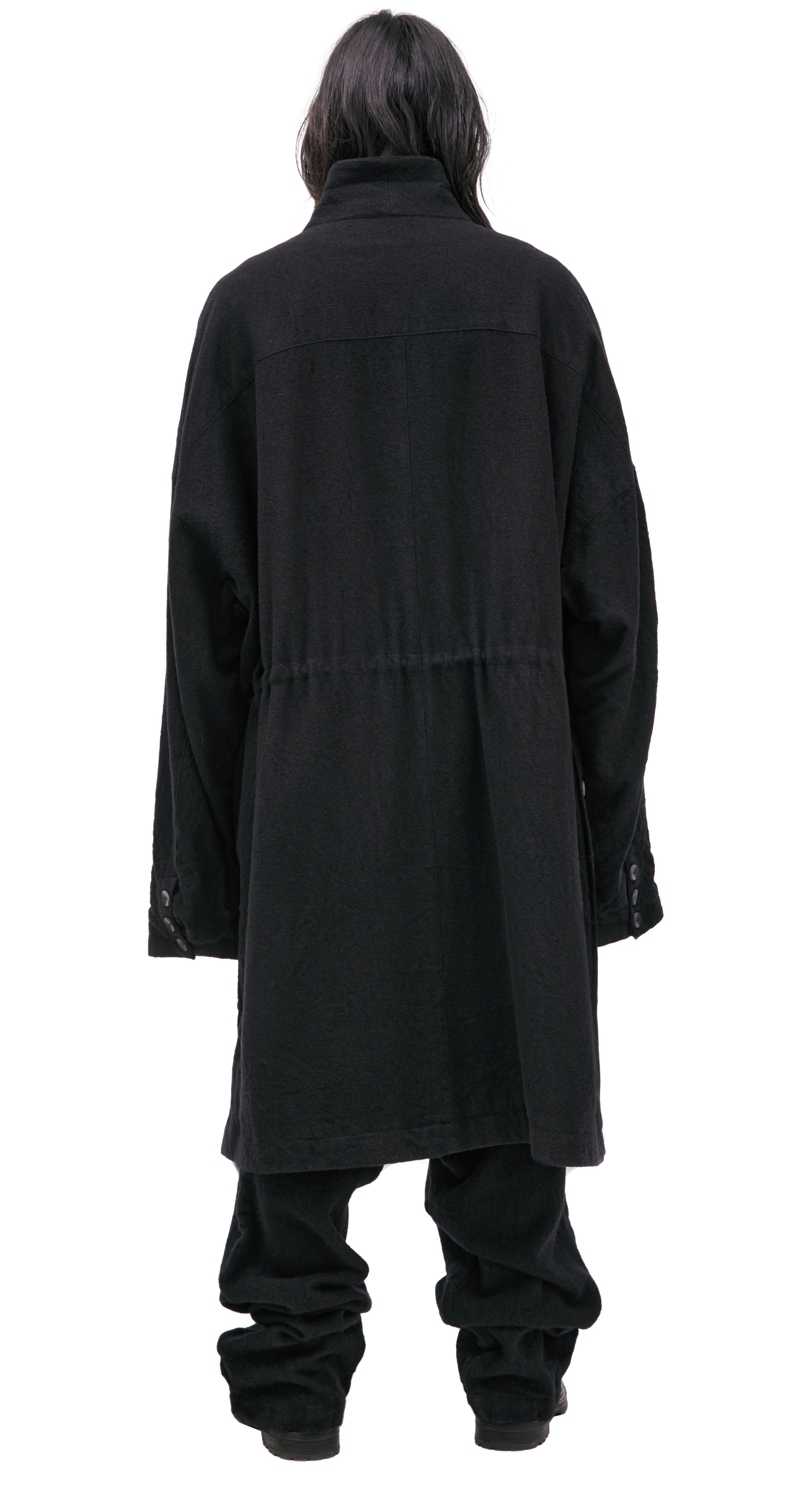 The Viridi-Anne Wool coat with buttons