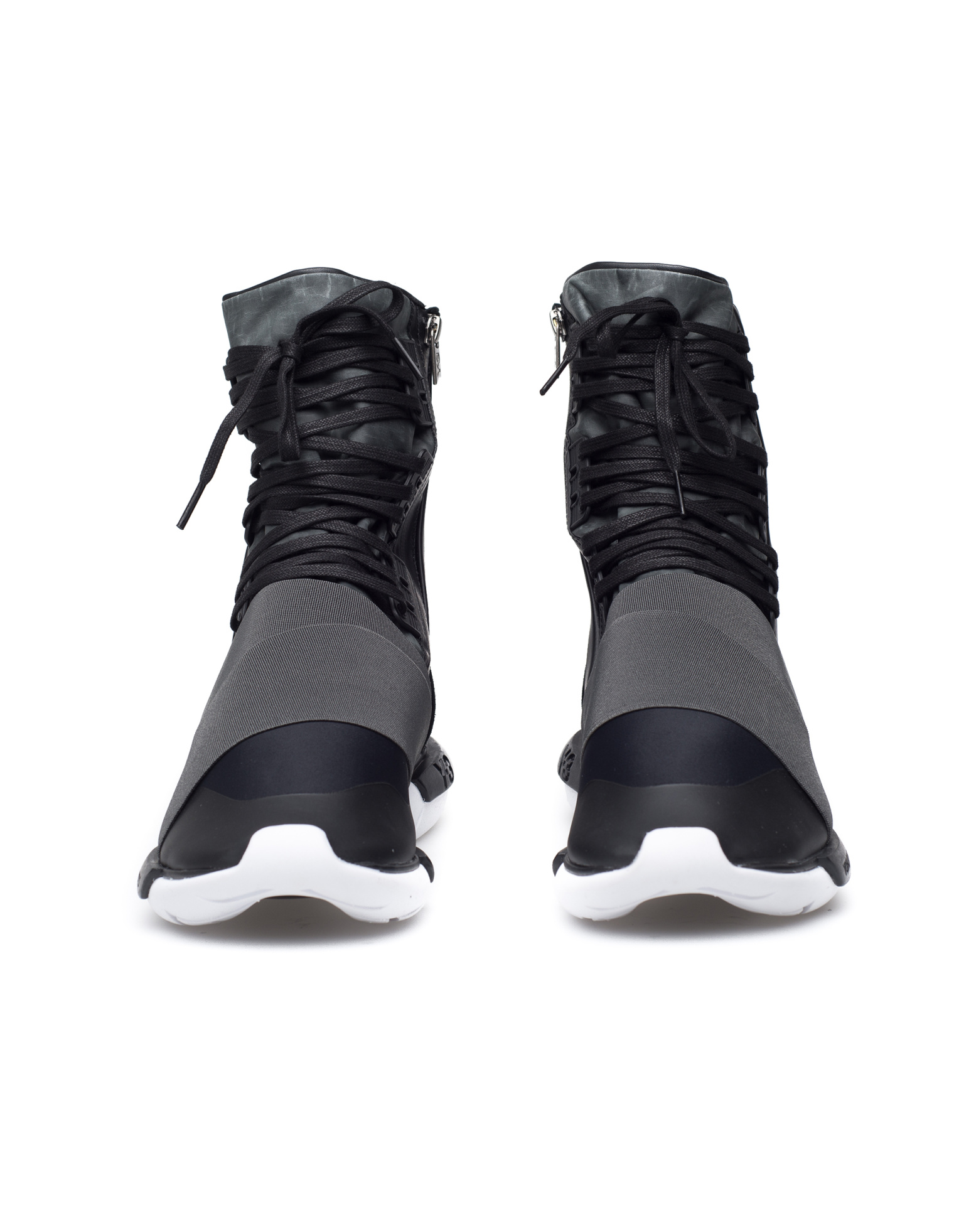 Y-3 Qasa Boot textile and leather sneakers
