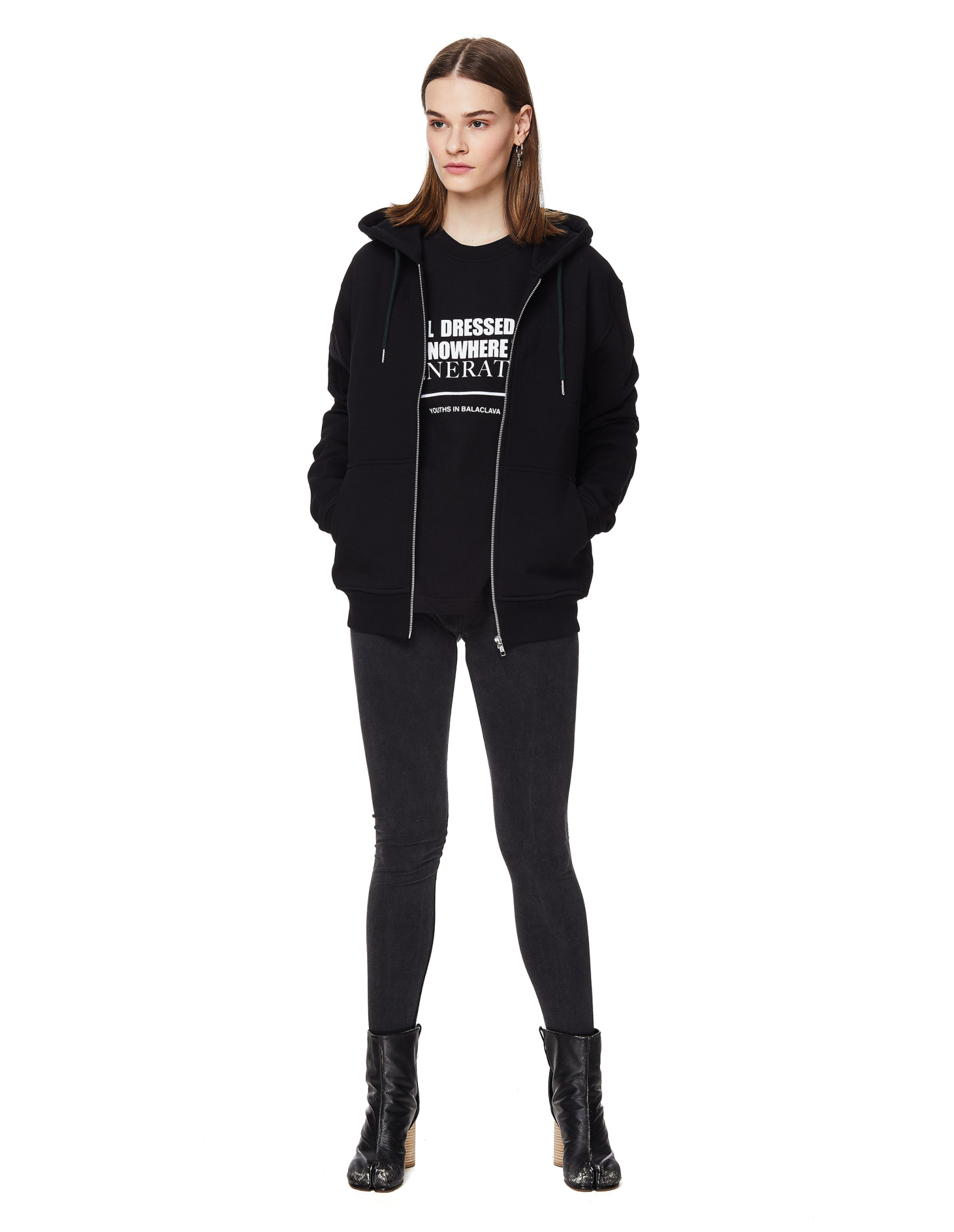 Youths in Balaclava Black Cotton Generation T-Shirt