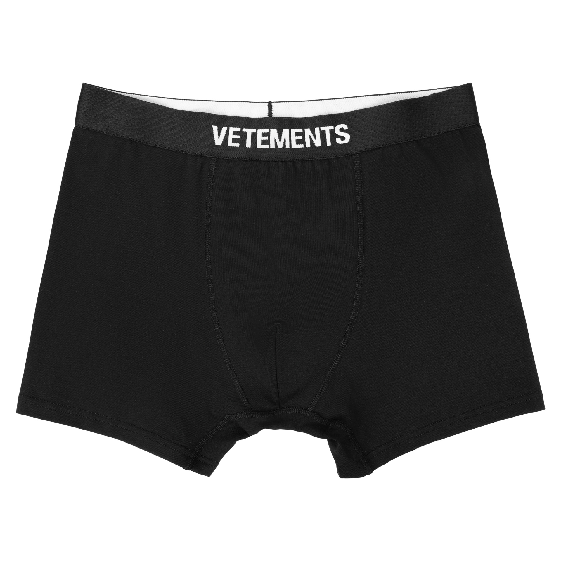VETEMENTS Black Logo Cotton Boxers