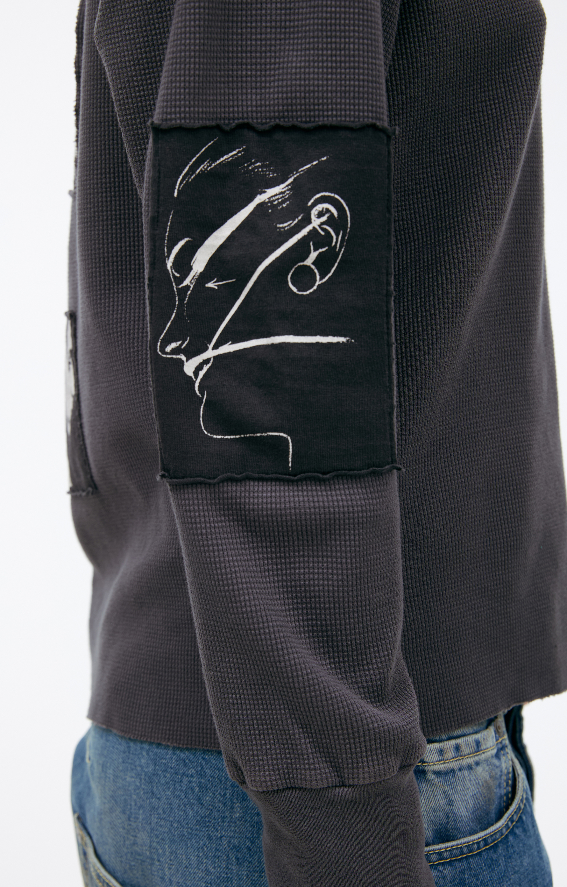 Enfants Riches Déprimés Grey longsleeve with patches