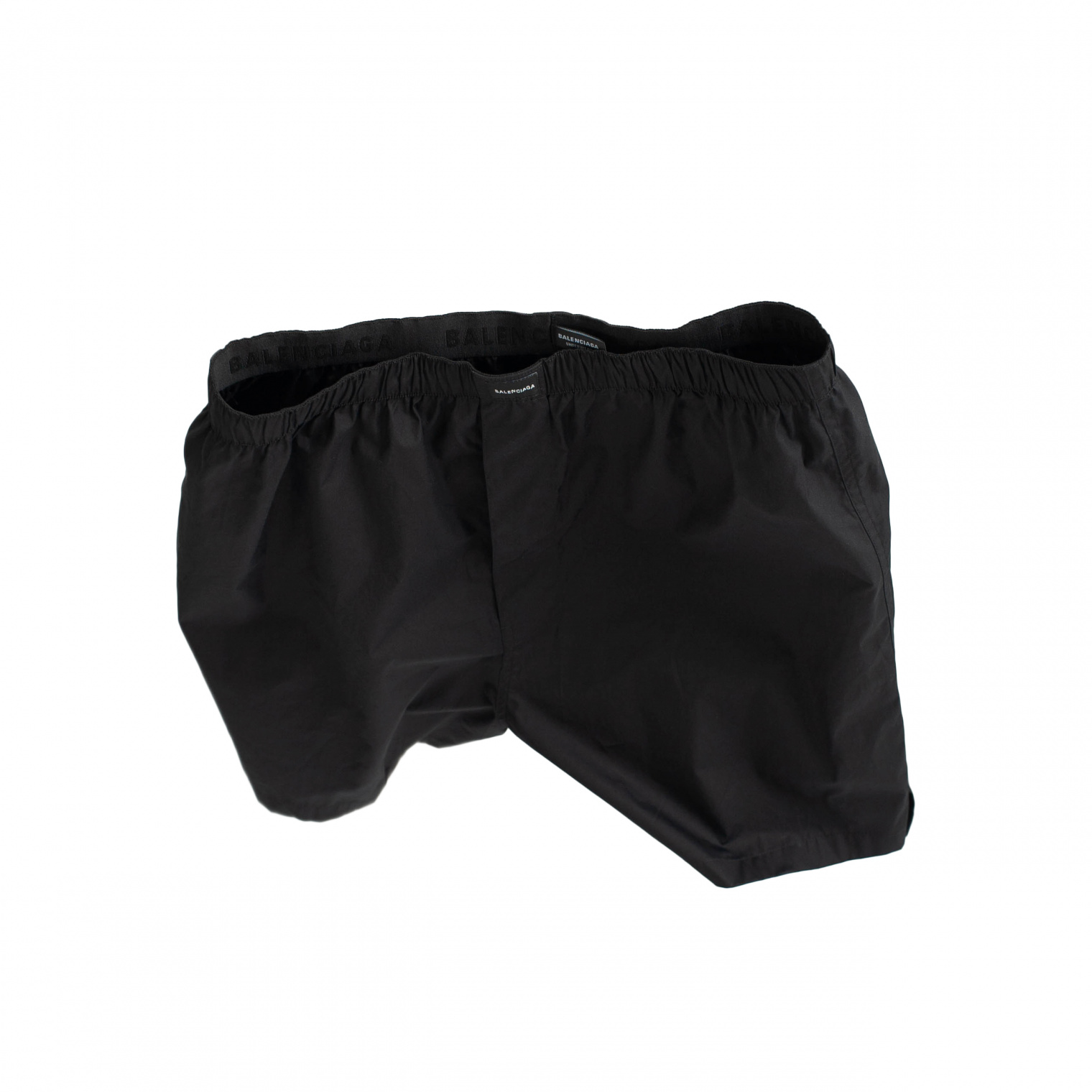 Balenciaga Cotton Boxer Shorts in Black