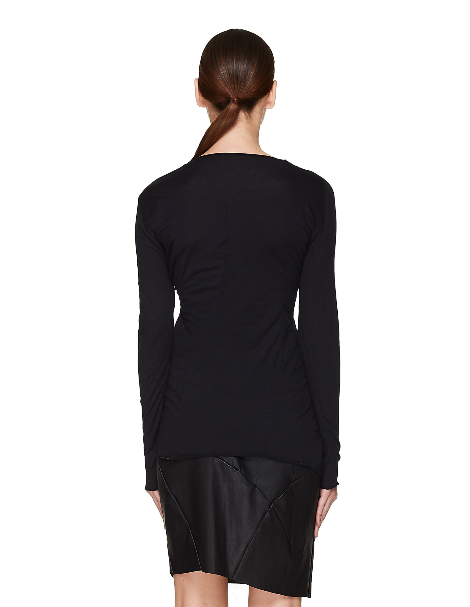Leon Emanuel Blanck Black Cotton & Cashmere L/S T-Shirt