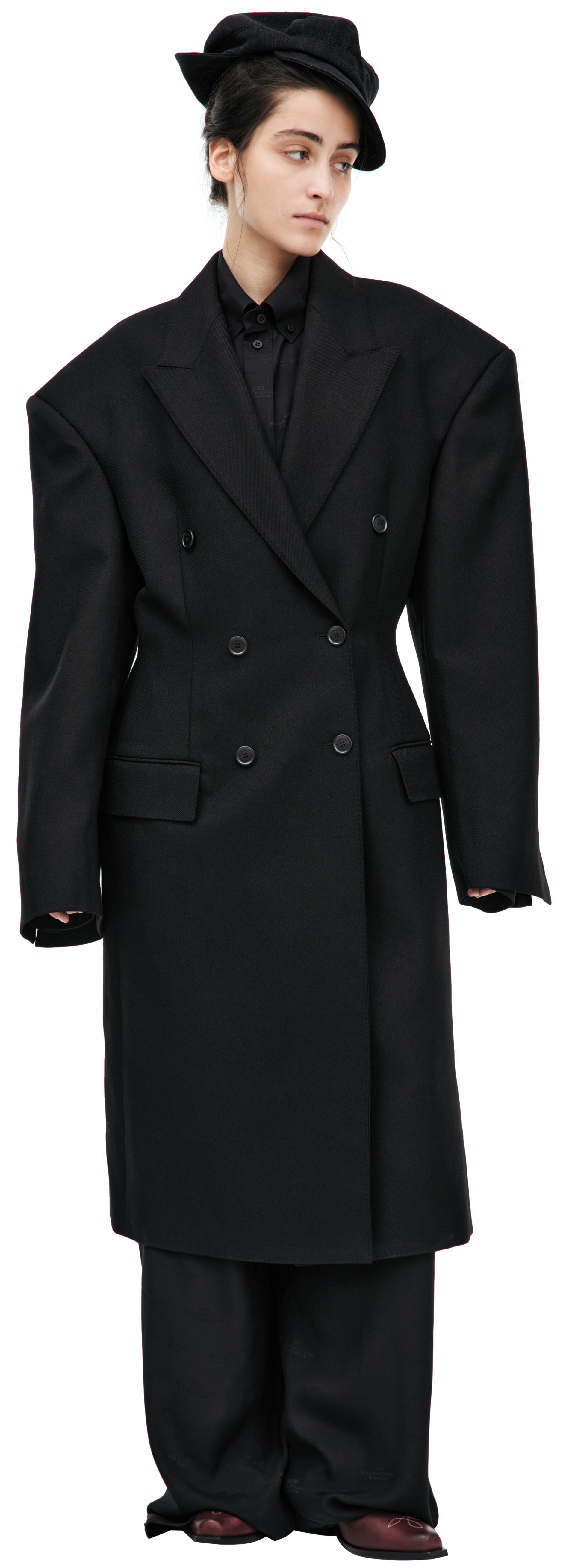 Balenciaga Black wool coat