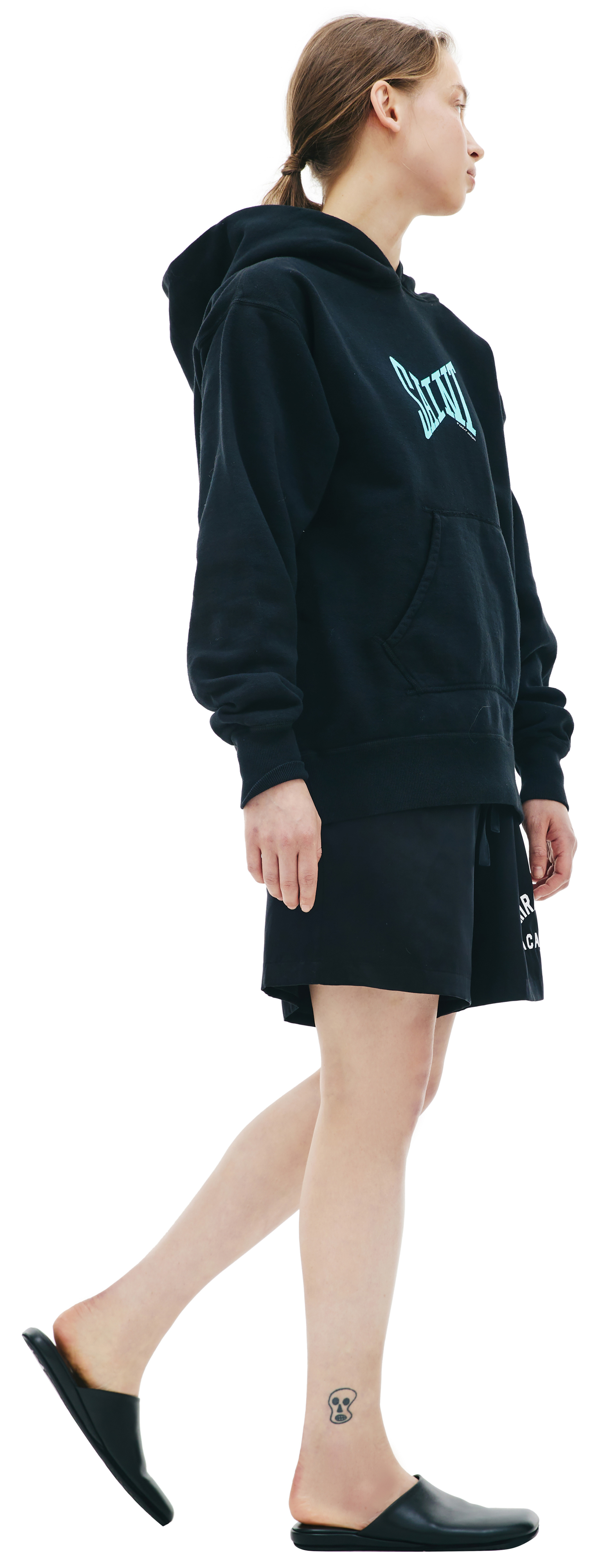 Saint Michael Logo oversized hoodie