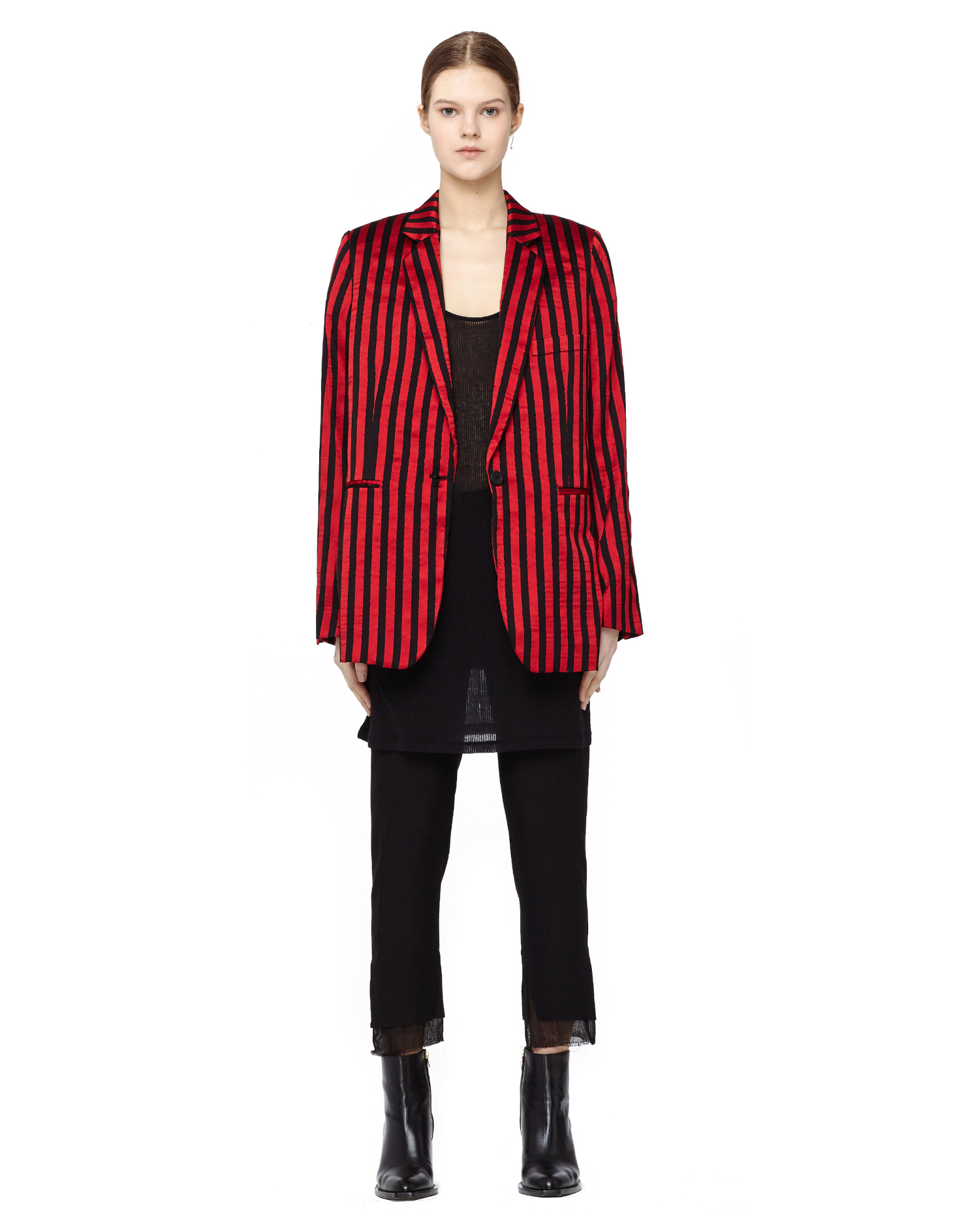 Ann Demeulemeester Жакет из хлопка и полиэстера