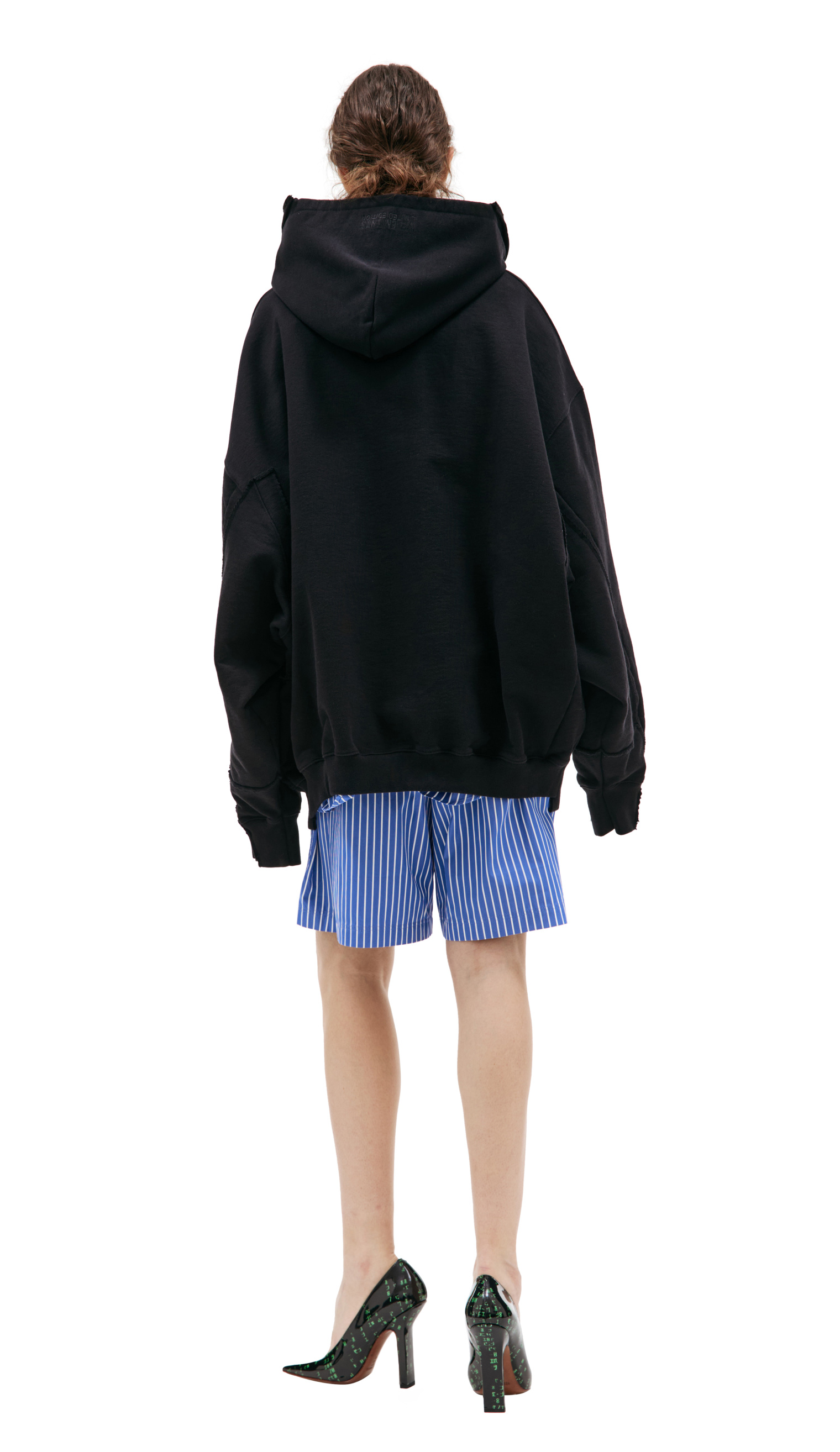 VETEMENTS Black zip up hoodie