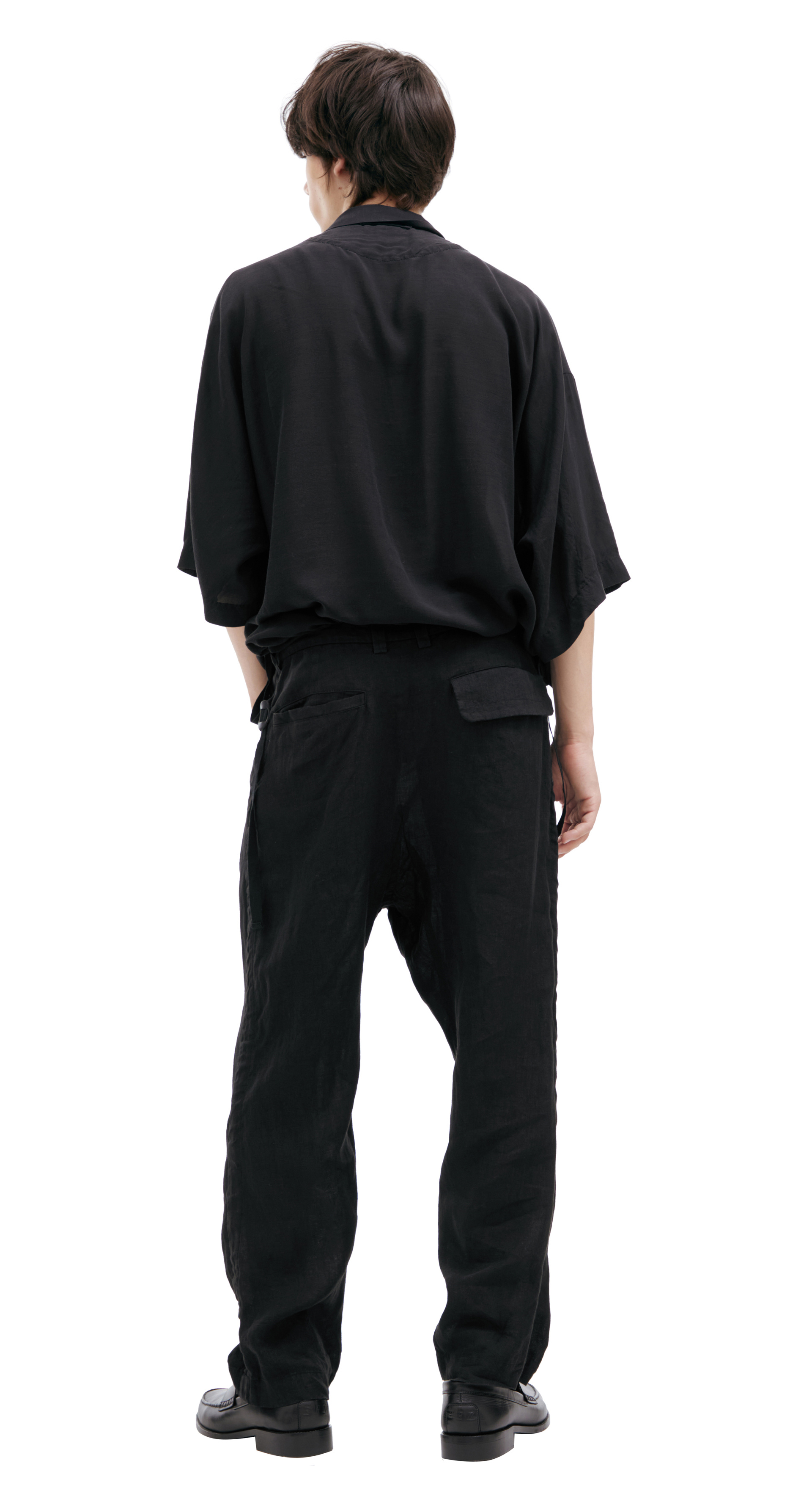 Undercover Black linen trousers